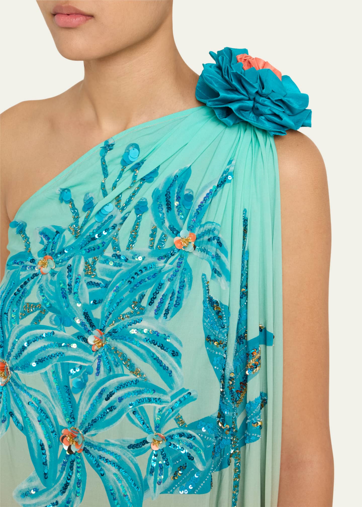 Verandah Hand-Beaded Rani Toga Maxi Dress Image 5 of 5