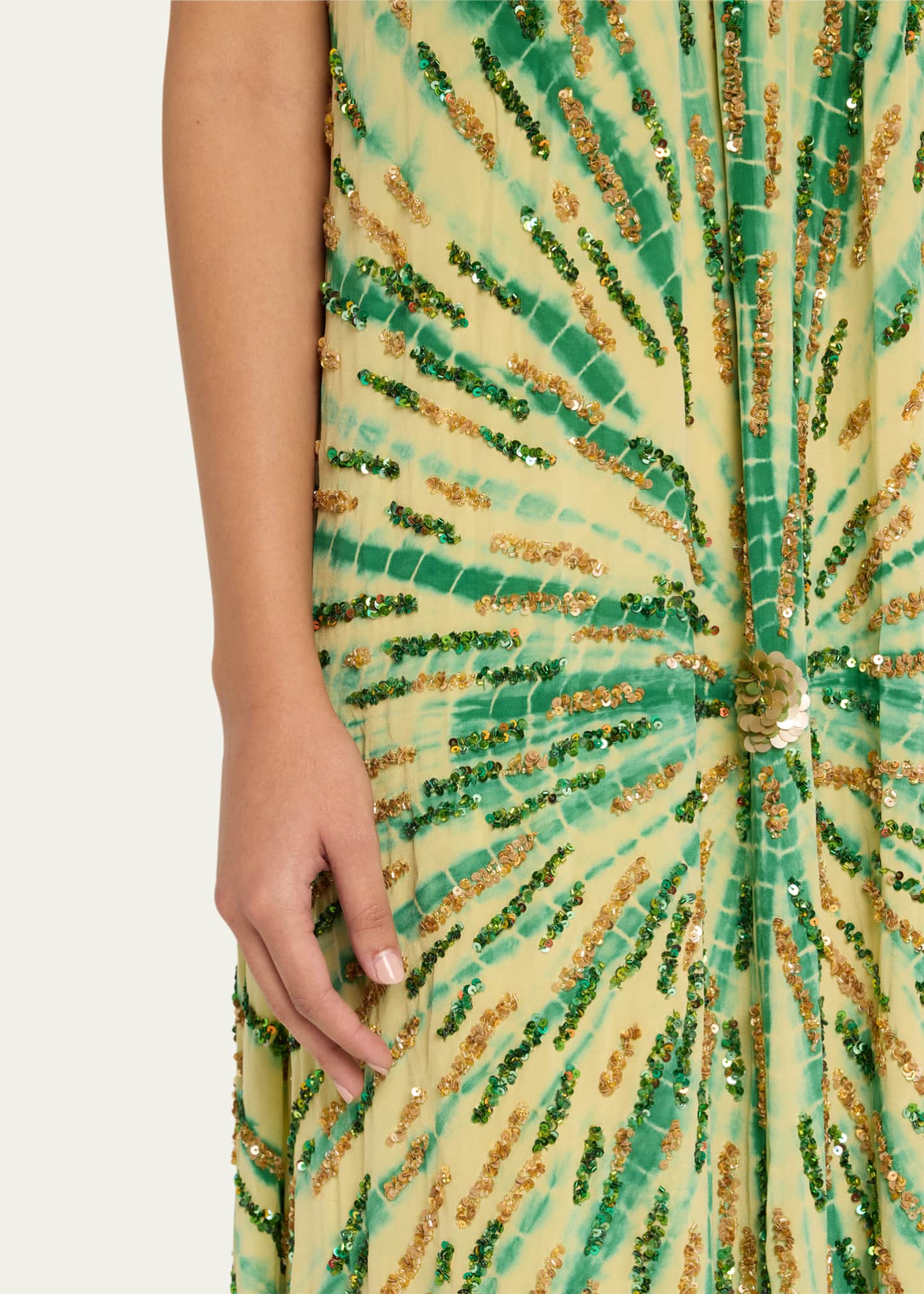 green emerald velvet dress Silk Wrap Slip Maxi Dress