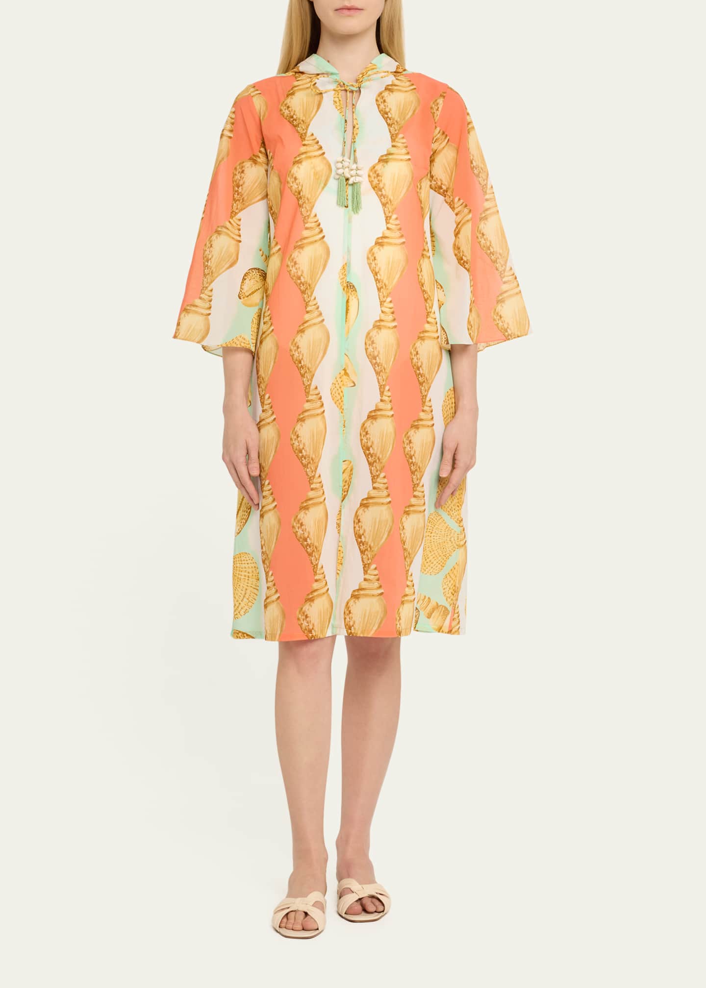 Verandah Shell Stripe Villa Hooded Coverup Image 2 of 5