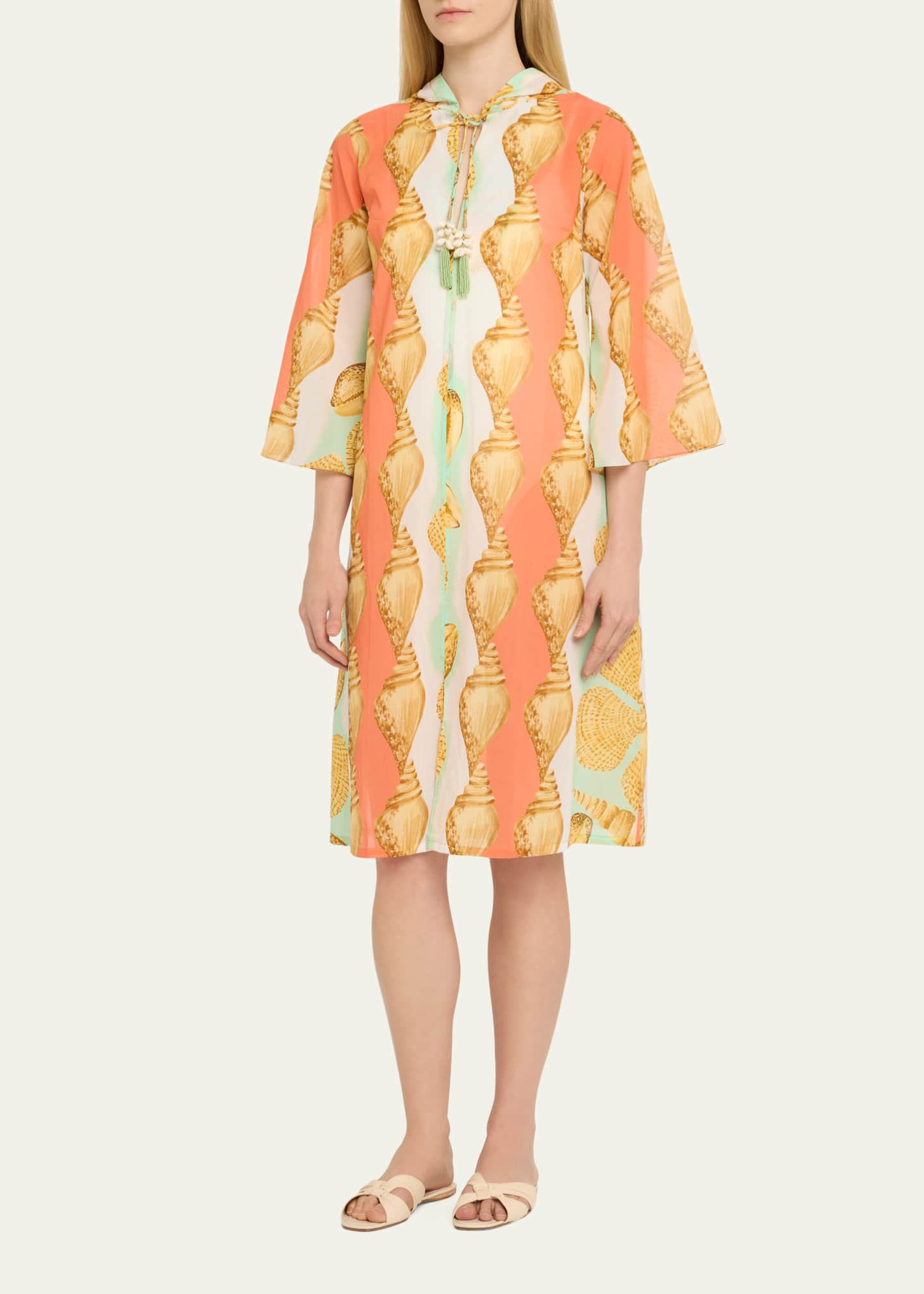 Verandah Shell Stripe Villa Hooded Coverup Image 4 of 5