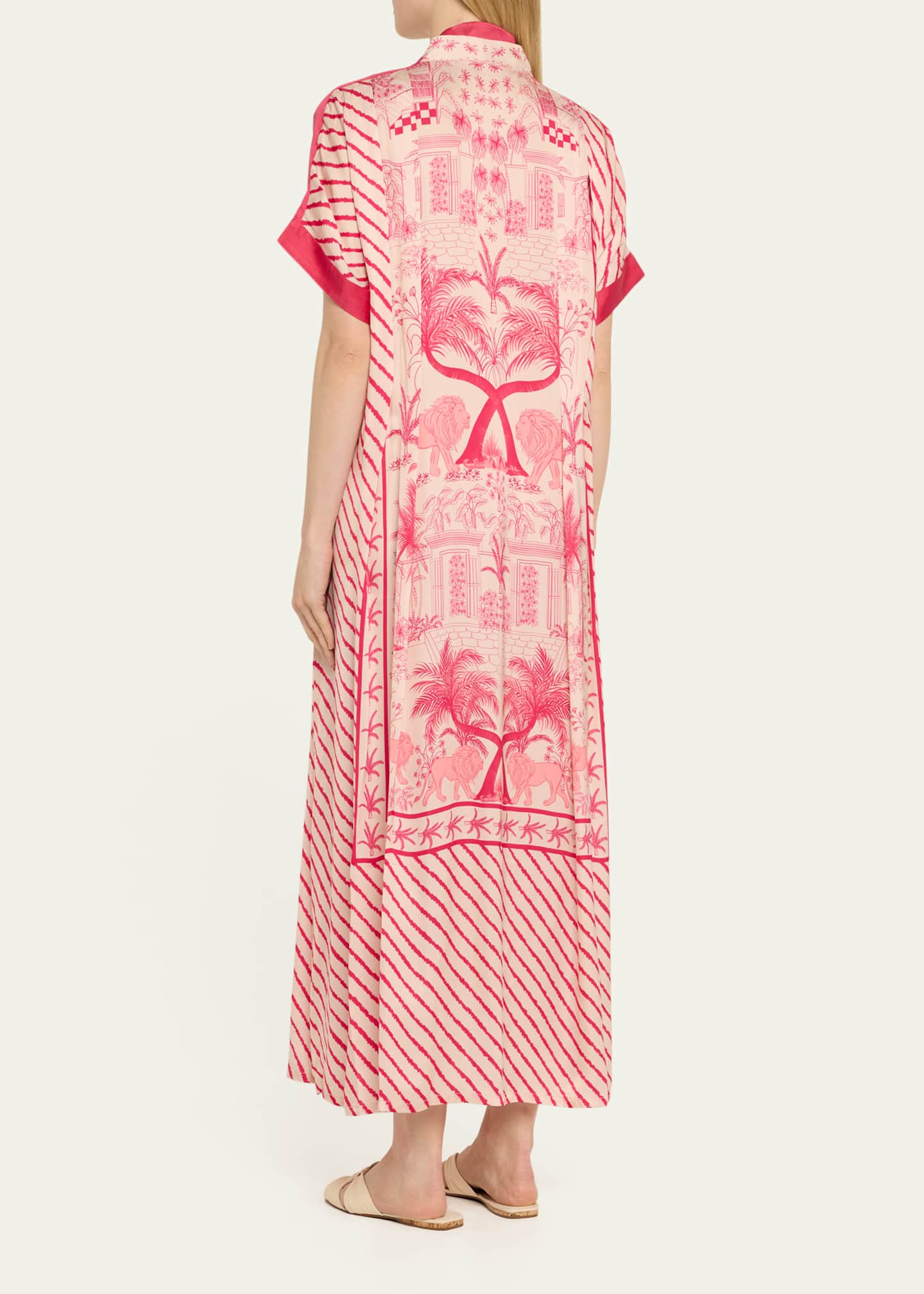 Verandah Lanka Panel Sundowner Kaftan Coverup Image 3 of 5