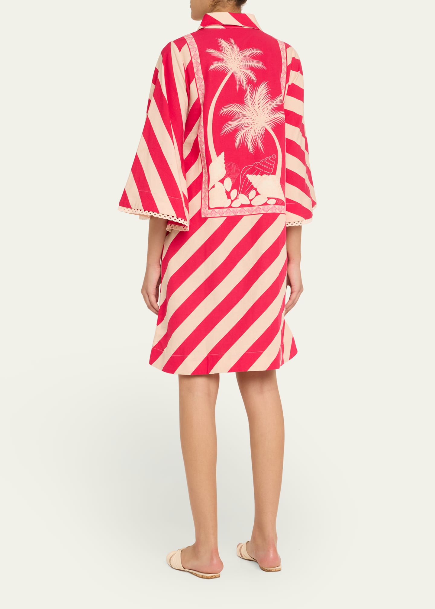 Verandah Palm Panel Kaftan Dress Image 3 of 5