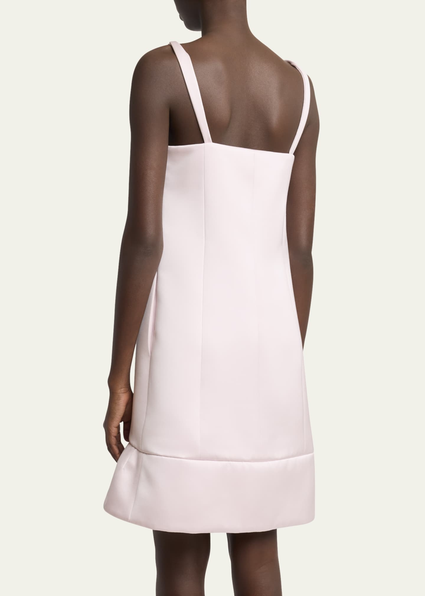 Givenchy Twisted Straps Ruffle Hem Mini Dress Image 3 of 5