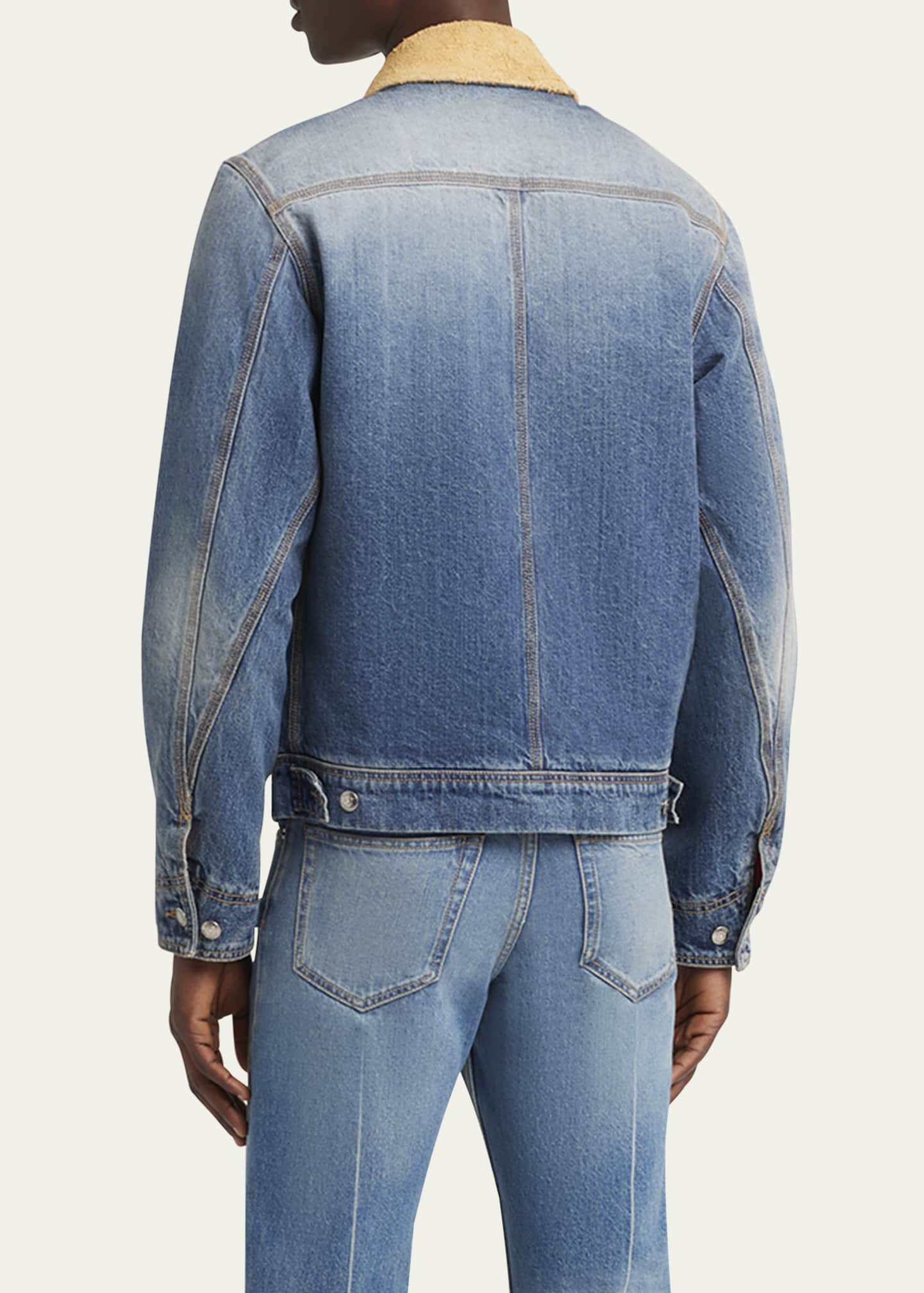 McQueen Men's Denim Workwear Jacket Image 3 of 5
