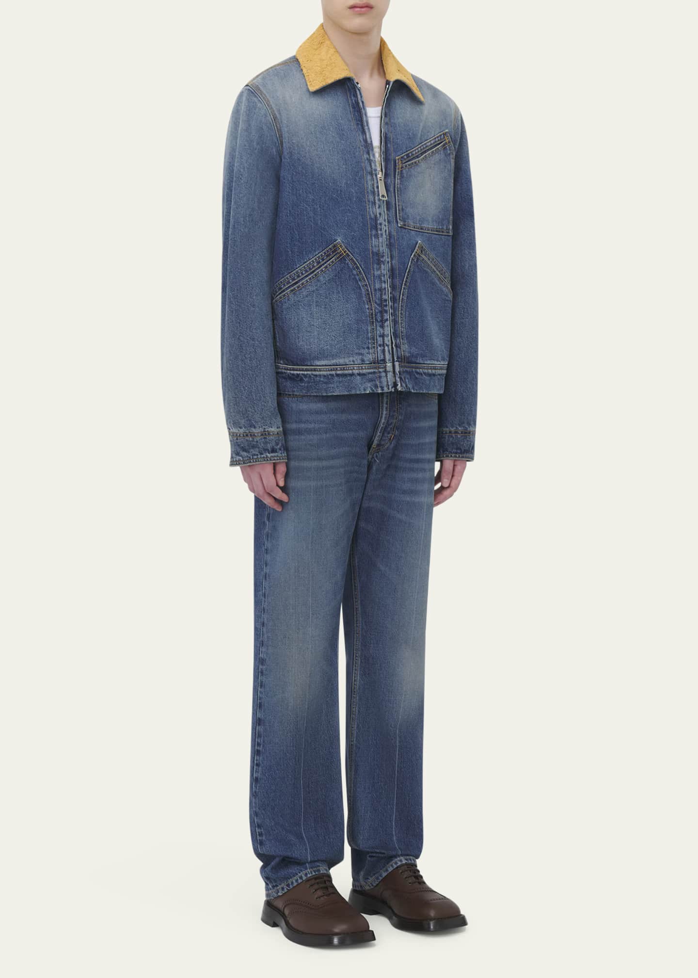McQueen Men's Denim Workwear Jacket Image 4 of 5
