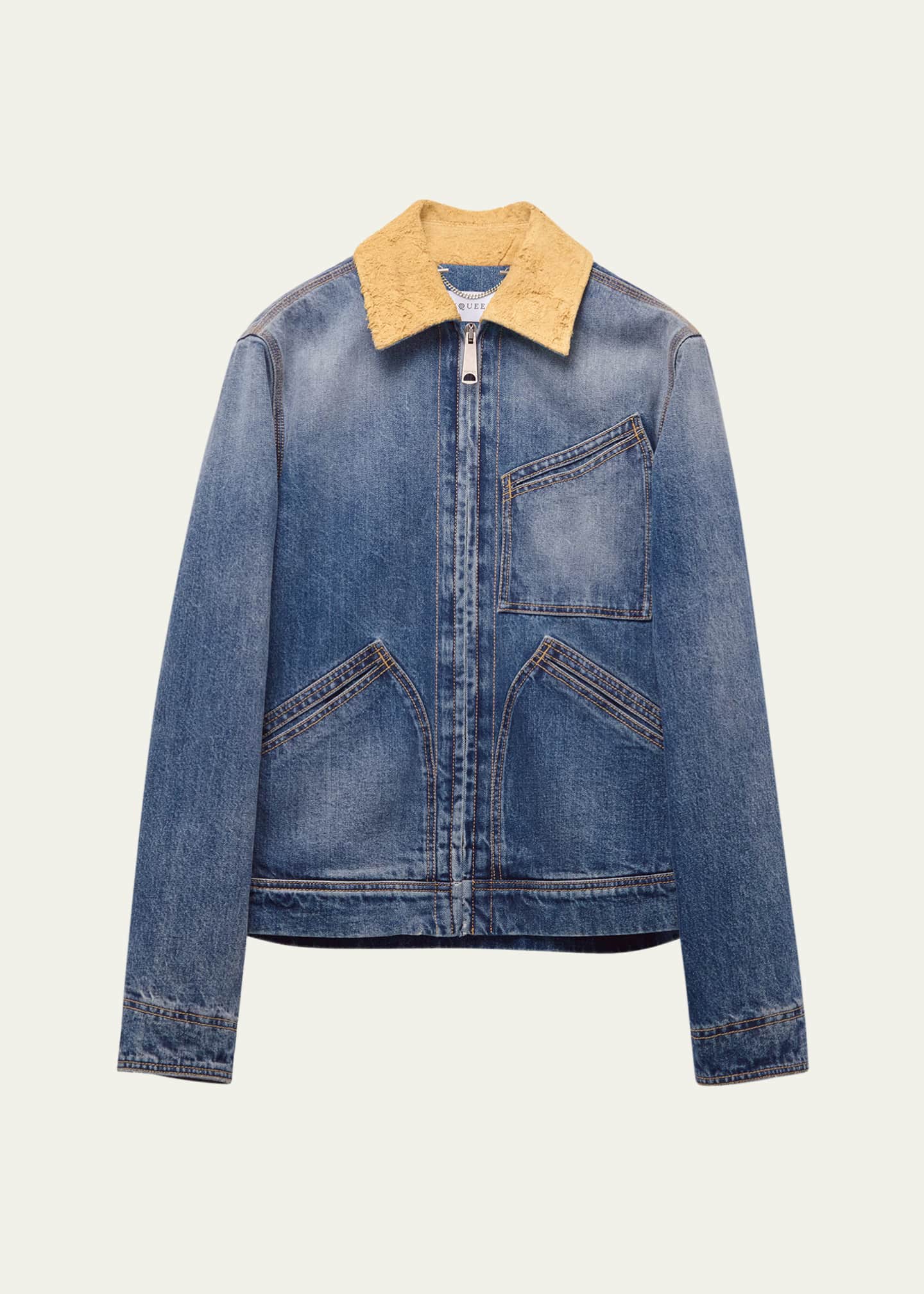Mens denim workwear jacket sales