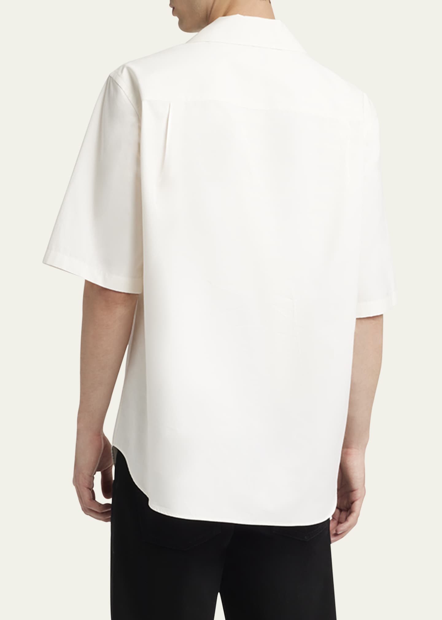McQueen Men's Thistle-Print Poplin Sport Shirt Image 3 of 5