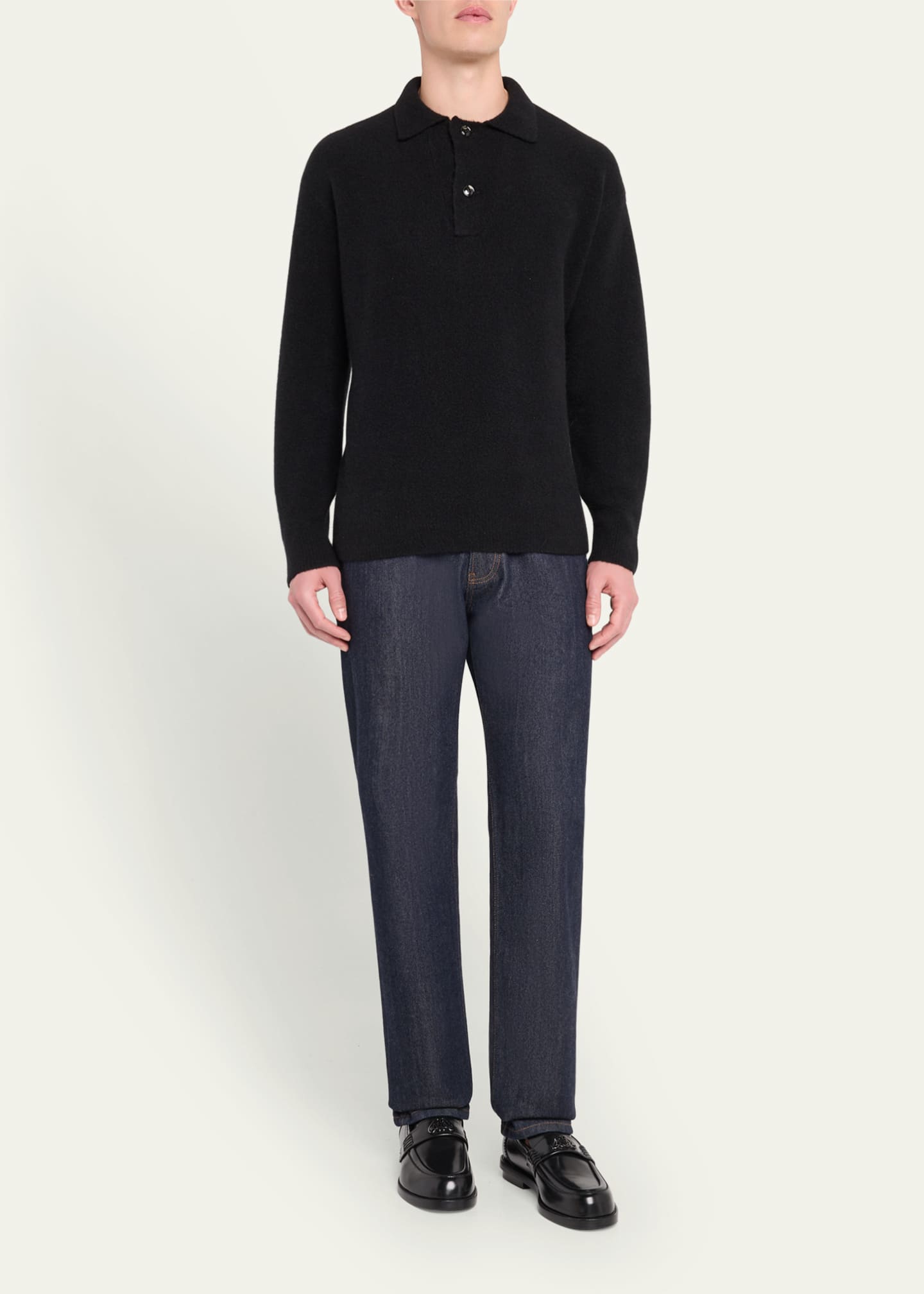 Giorgio Armani Men's Madison Capsule Polo Sweater Image 2 of 5