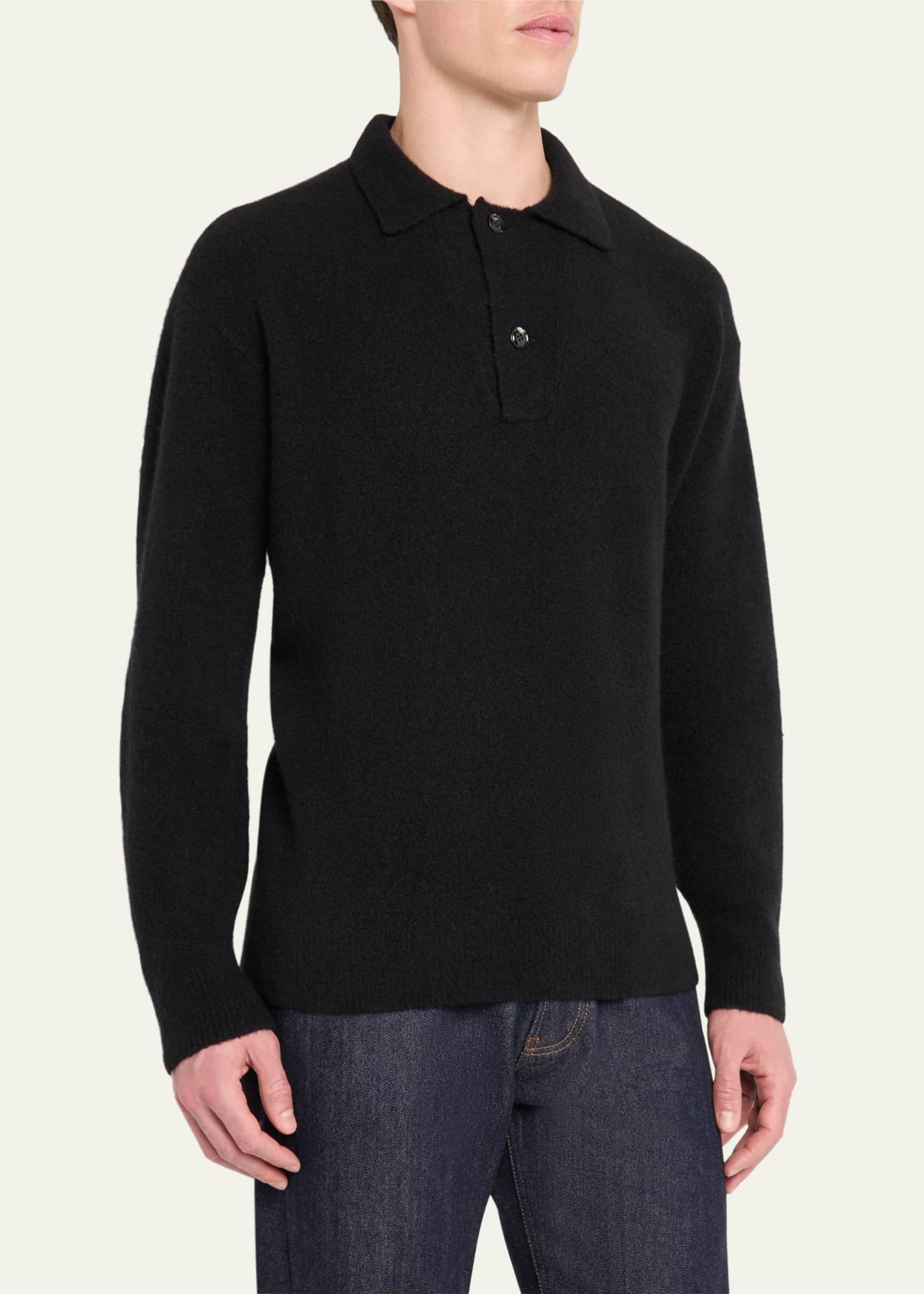 Giorgio Armani Men's Madison Capsule Polo Sweater Image 4 of 5