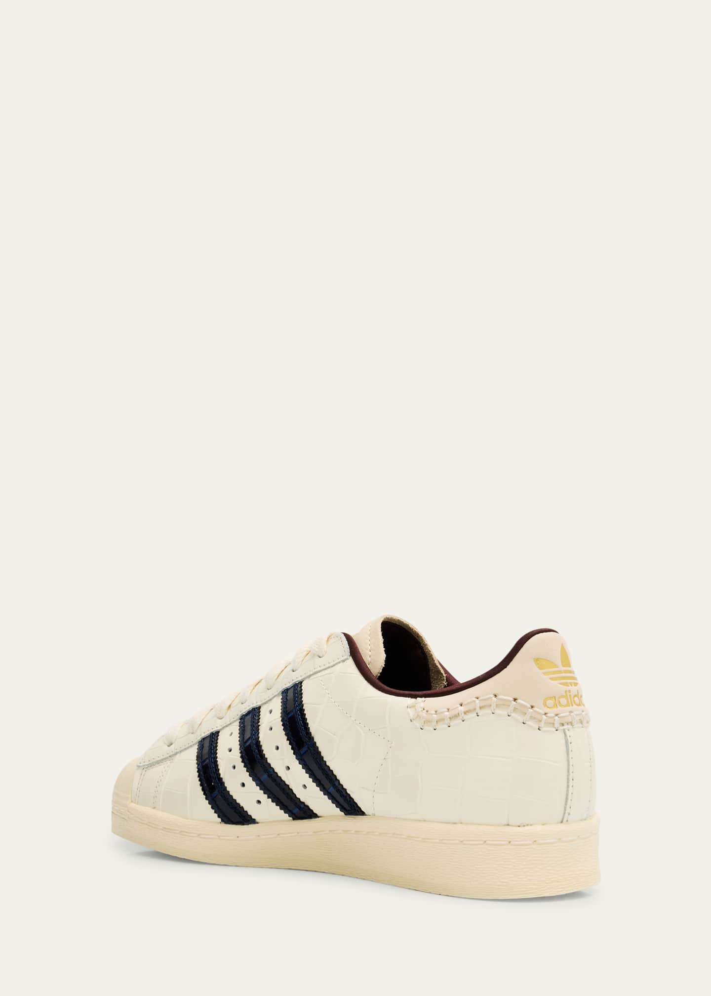 adidas x Wales Bonner Superstar Croco Leather Low-Top Sneakers Image 4 of 6