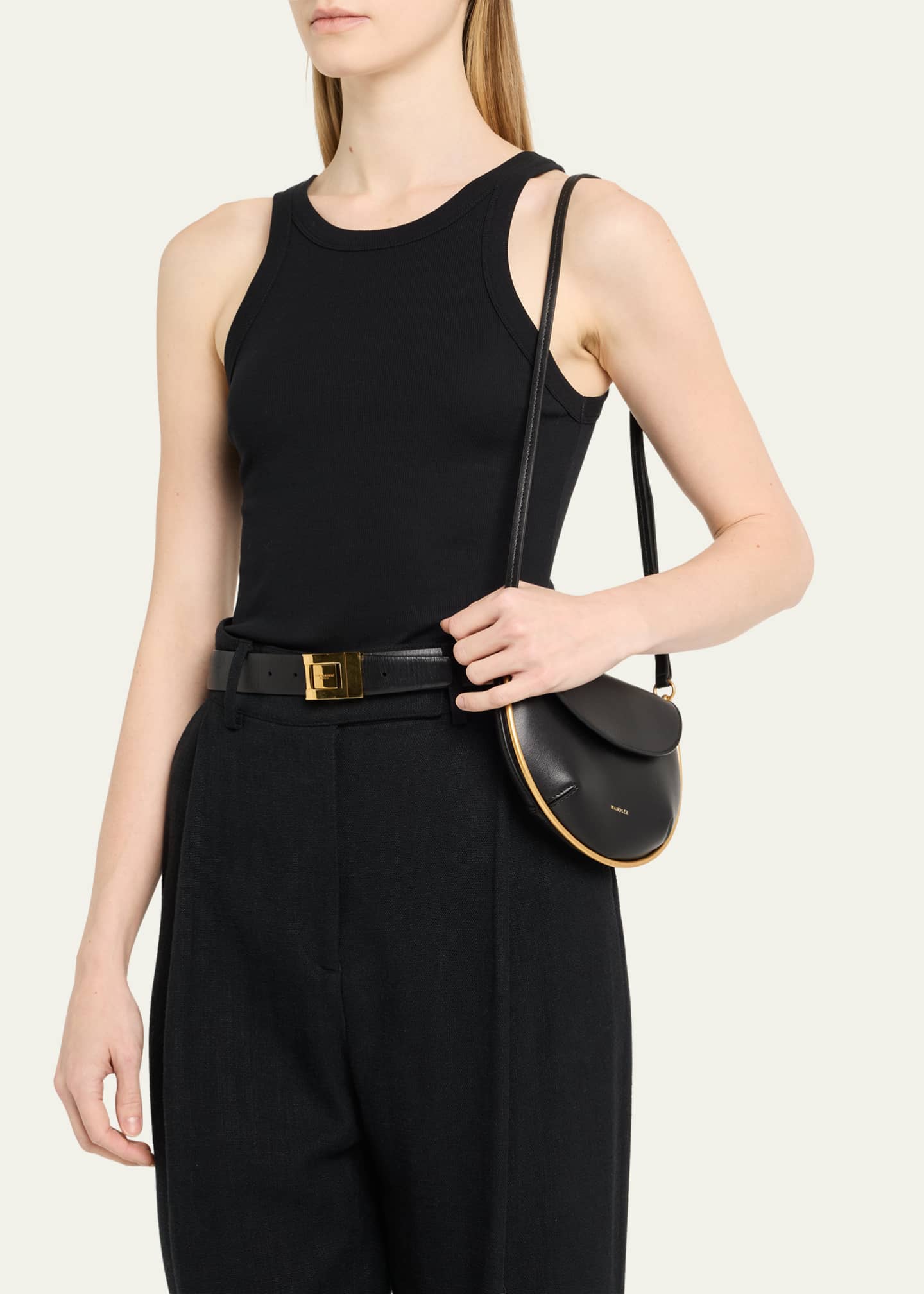 Wandler Kate Mini Leather Crossbody Bag Image 2 of 6