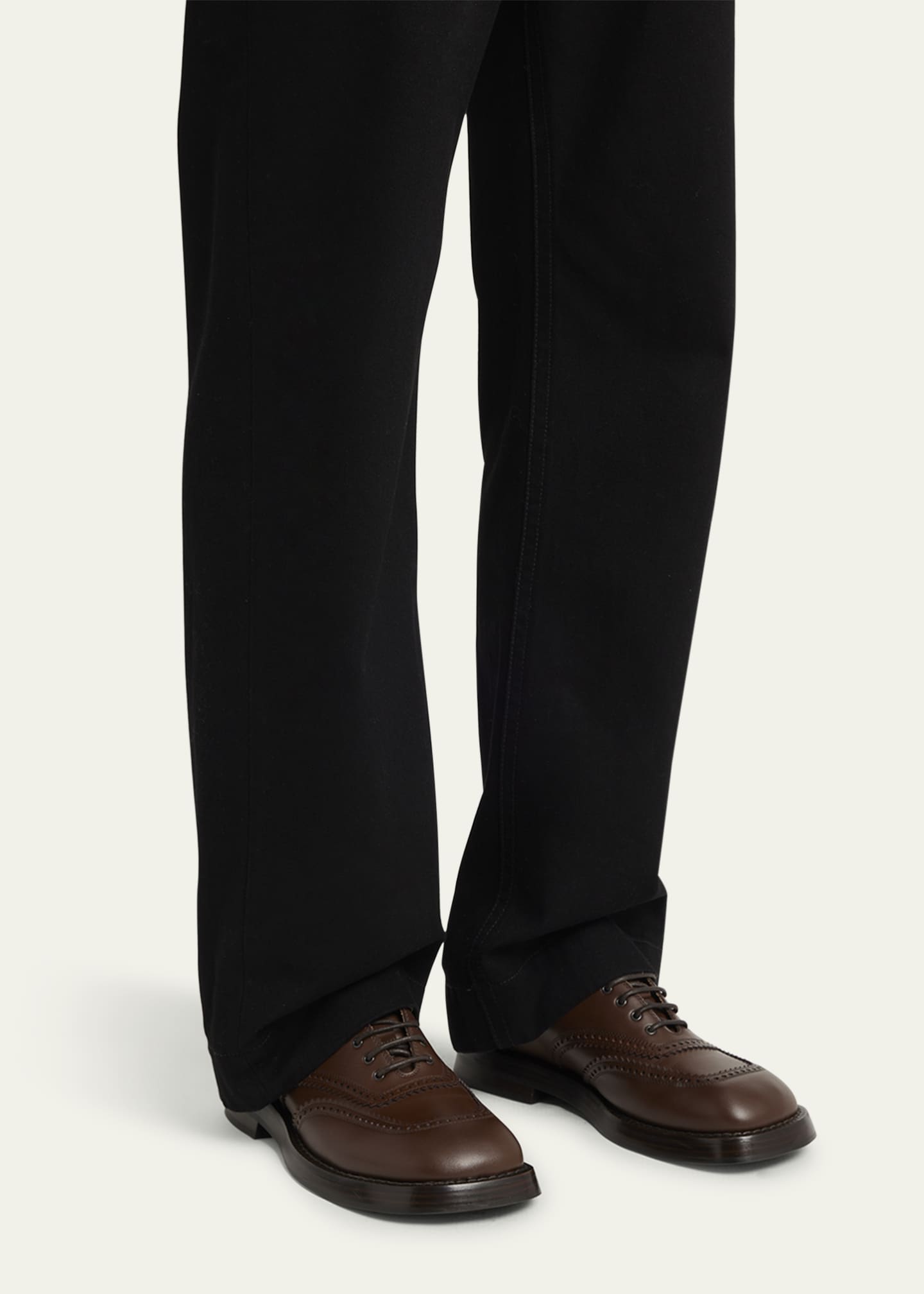 McQueen Men's Brogue Leather Oxfords Image 2 of 5