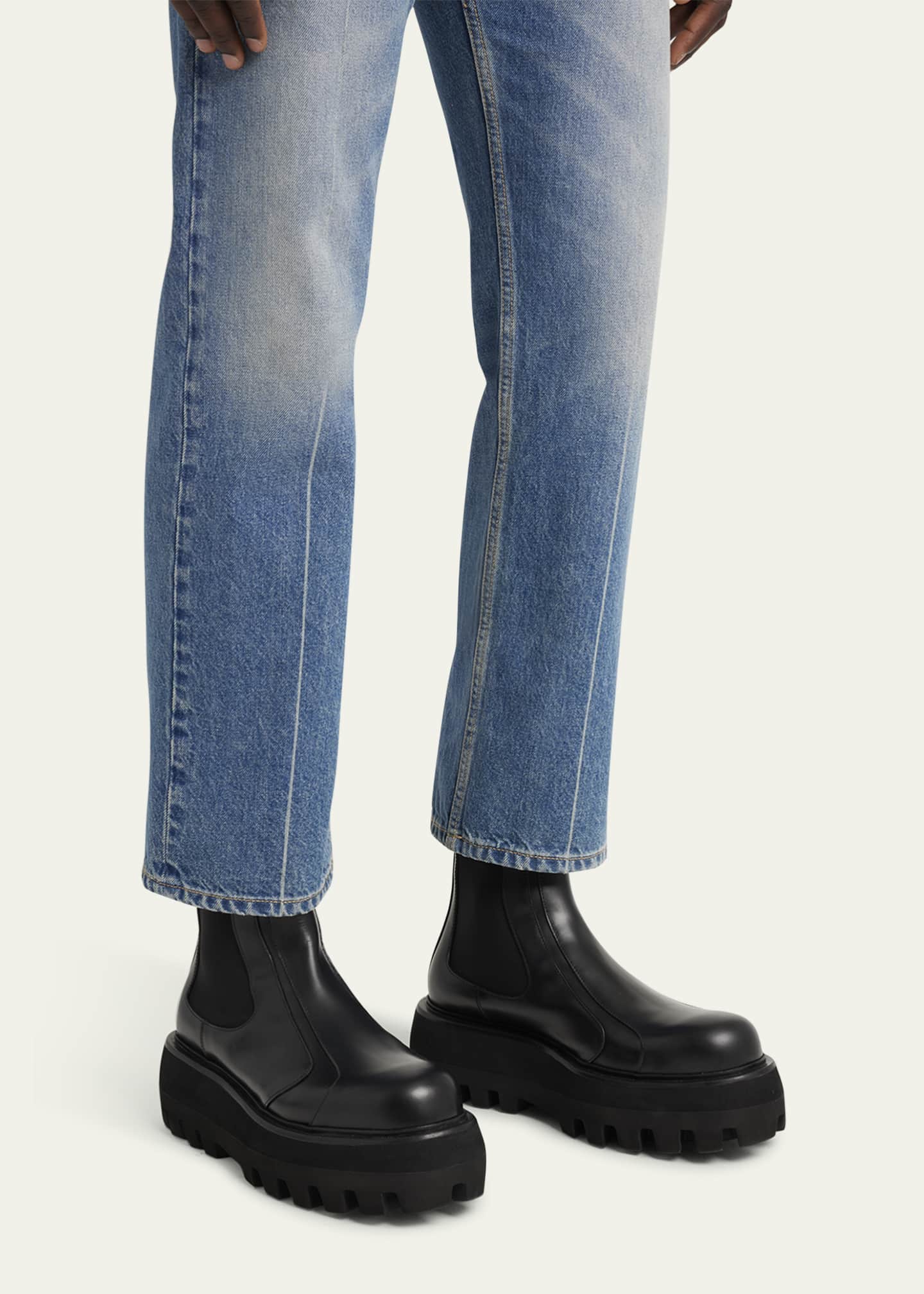 alexander mcqueen chunky sole chelsea boots