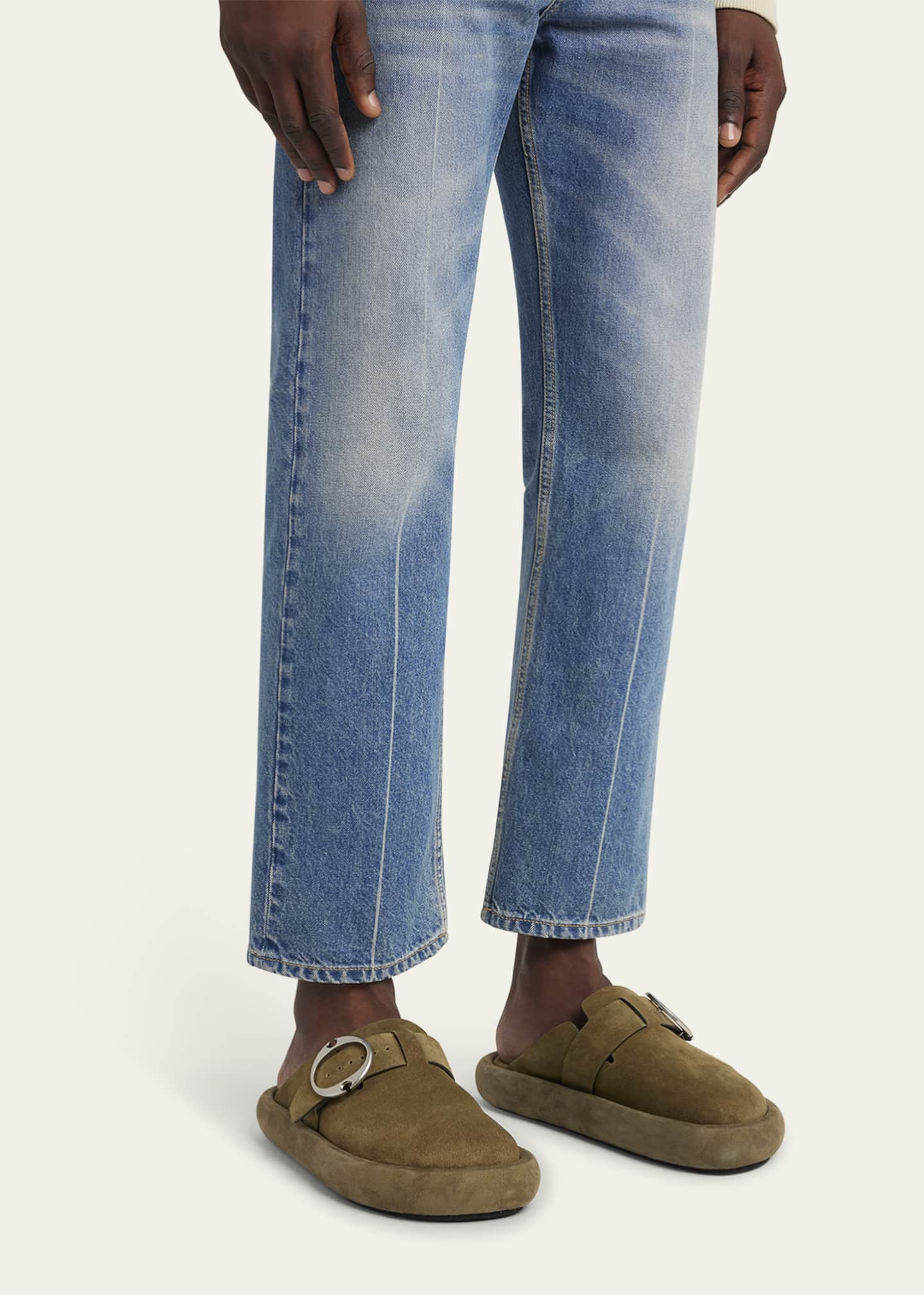 McQueen Men's Arc Suede Clogs Image 2 of 5