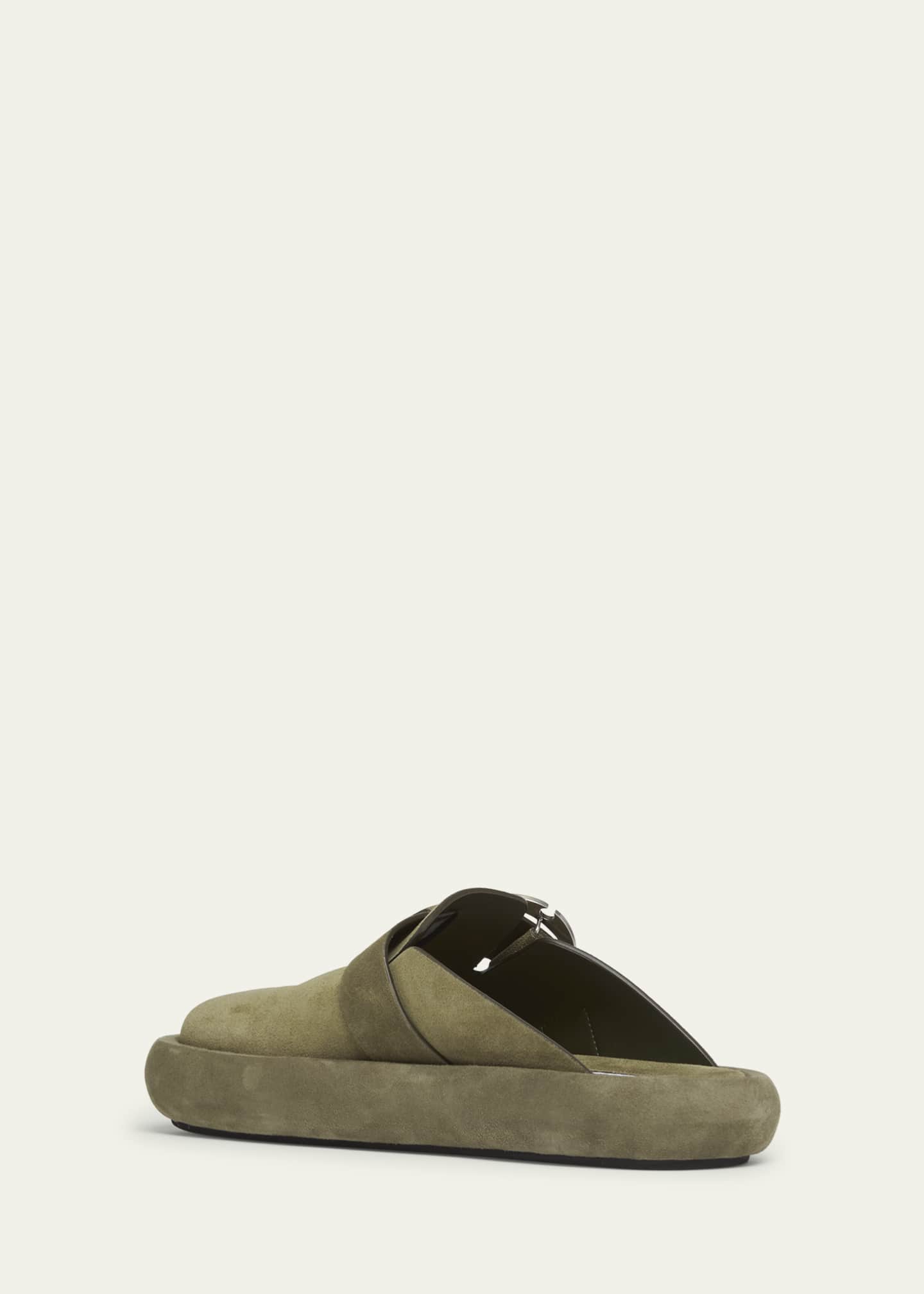 McQueen Men's Arc Suede Clogs Image 4 of 5