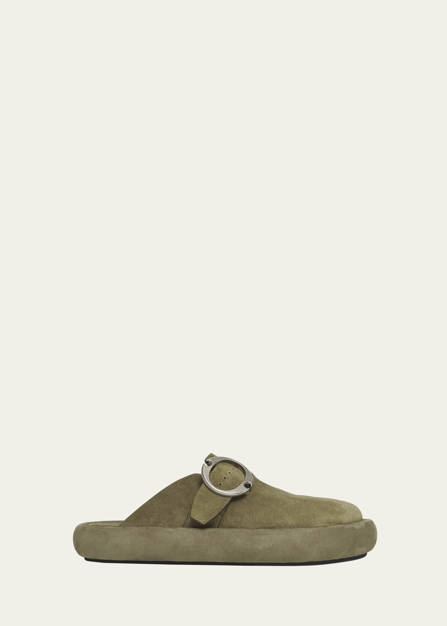 McQueen Men's Arc Suede Clogs Image 1 of 5