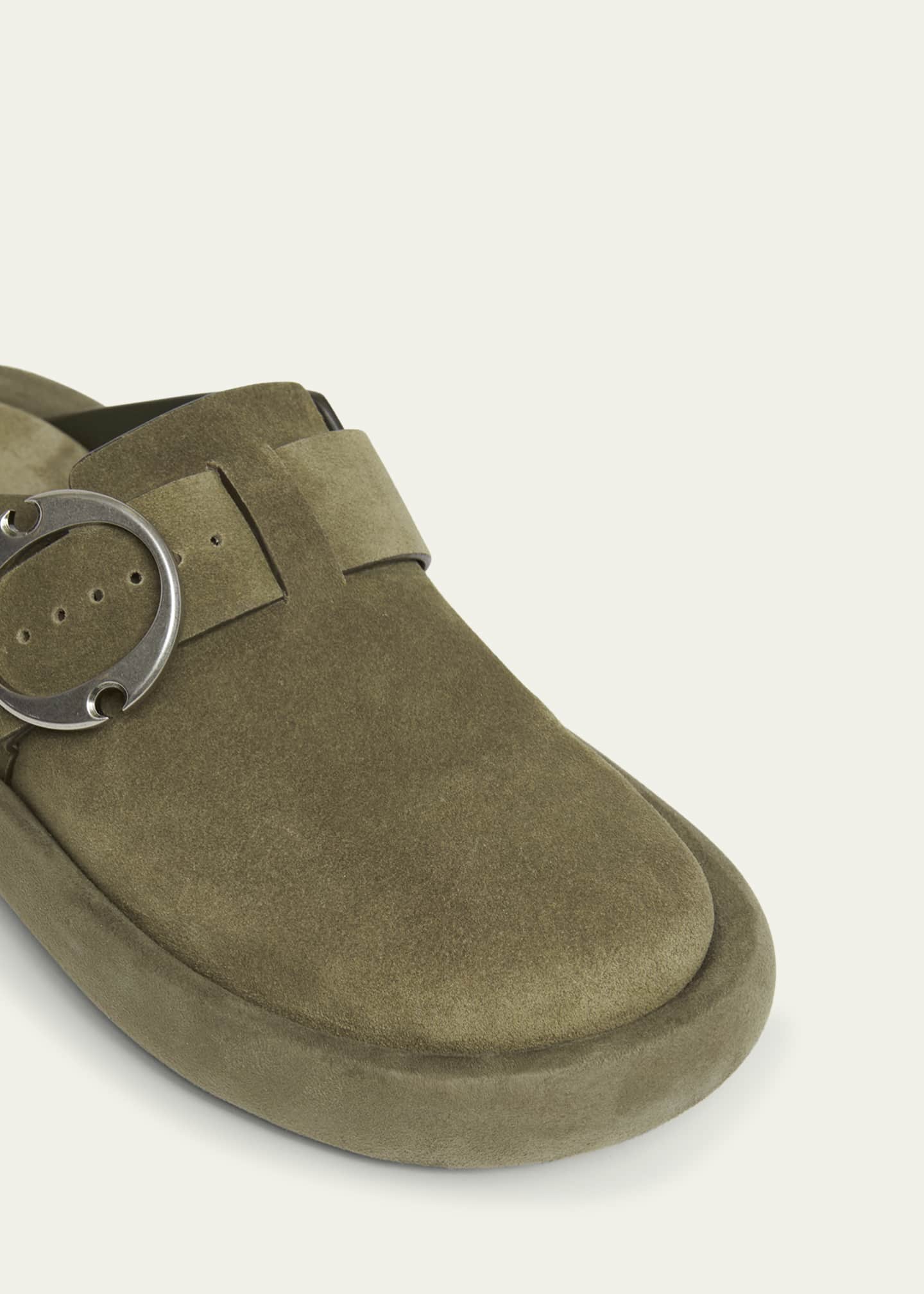 McQueen Men's Arc Suede Clogs Image 5 of 5