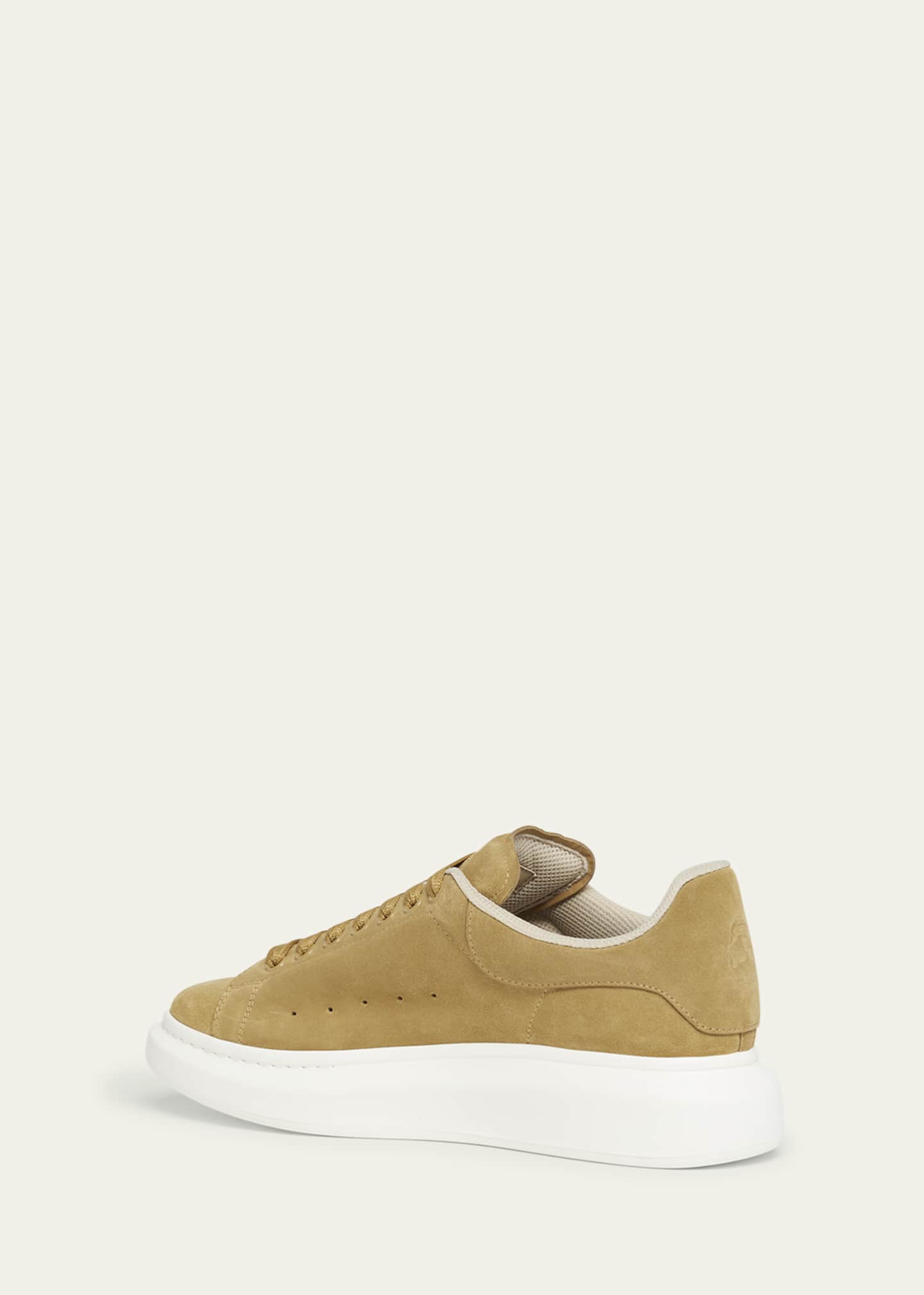 McQueen Men's Oversized Suede Low-Top Sneakers Image 4 of 5