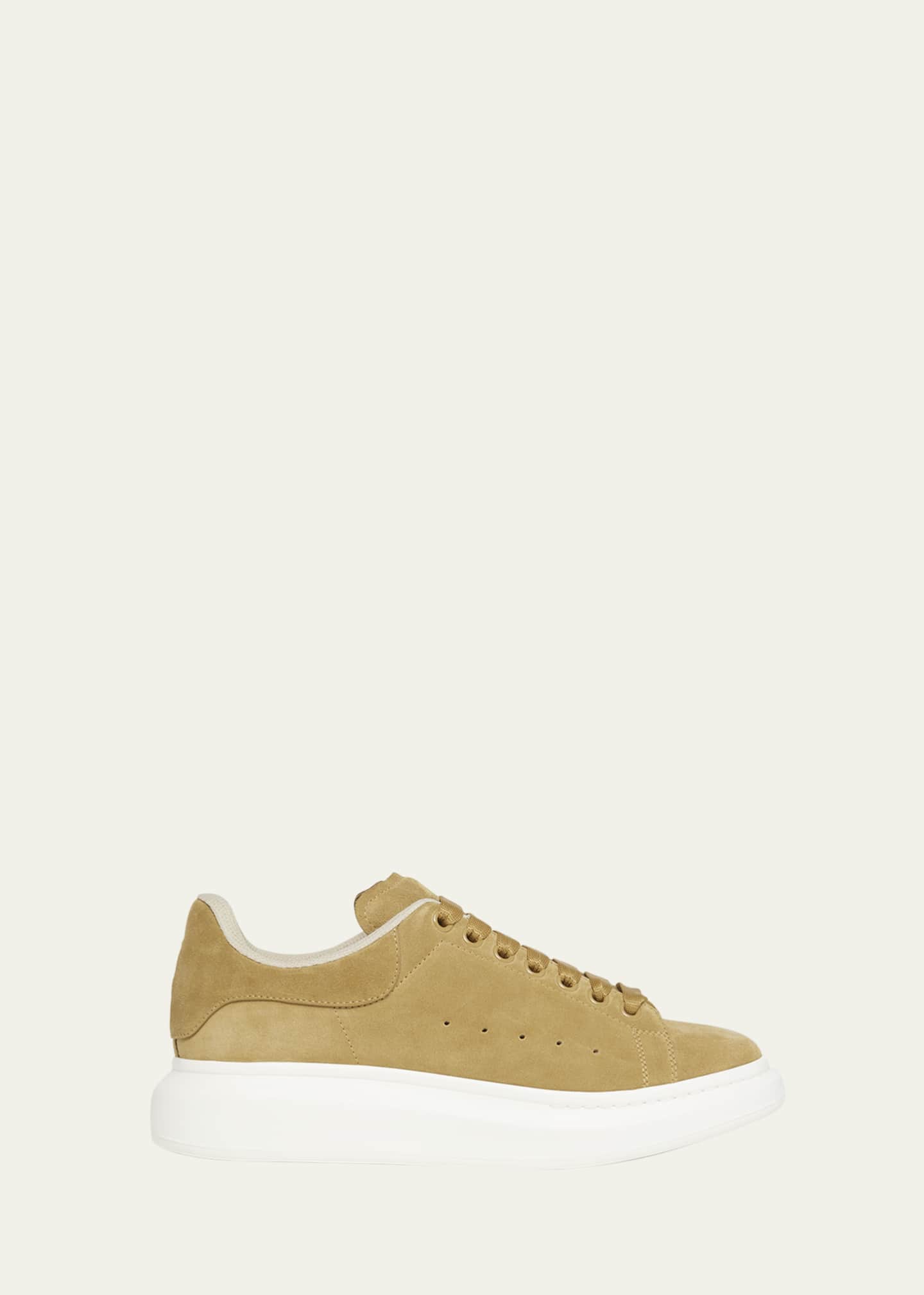 McQueen Men's Oversized Suede Low-Top Sneakers Image 1 of 5