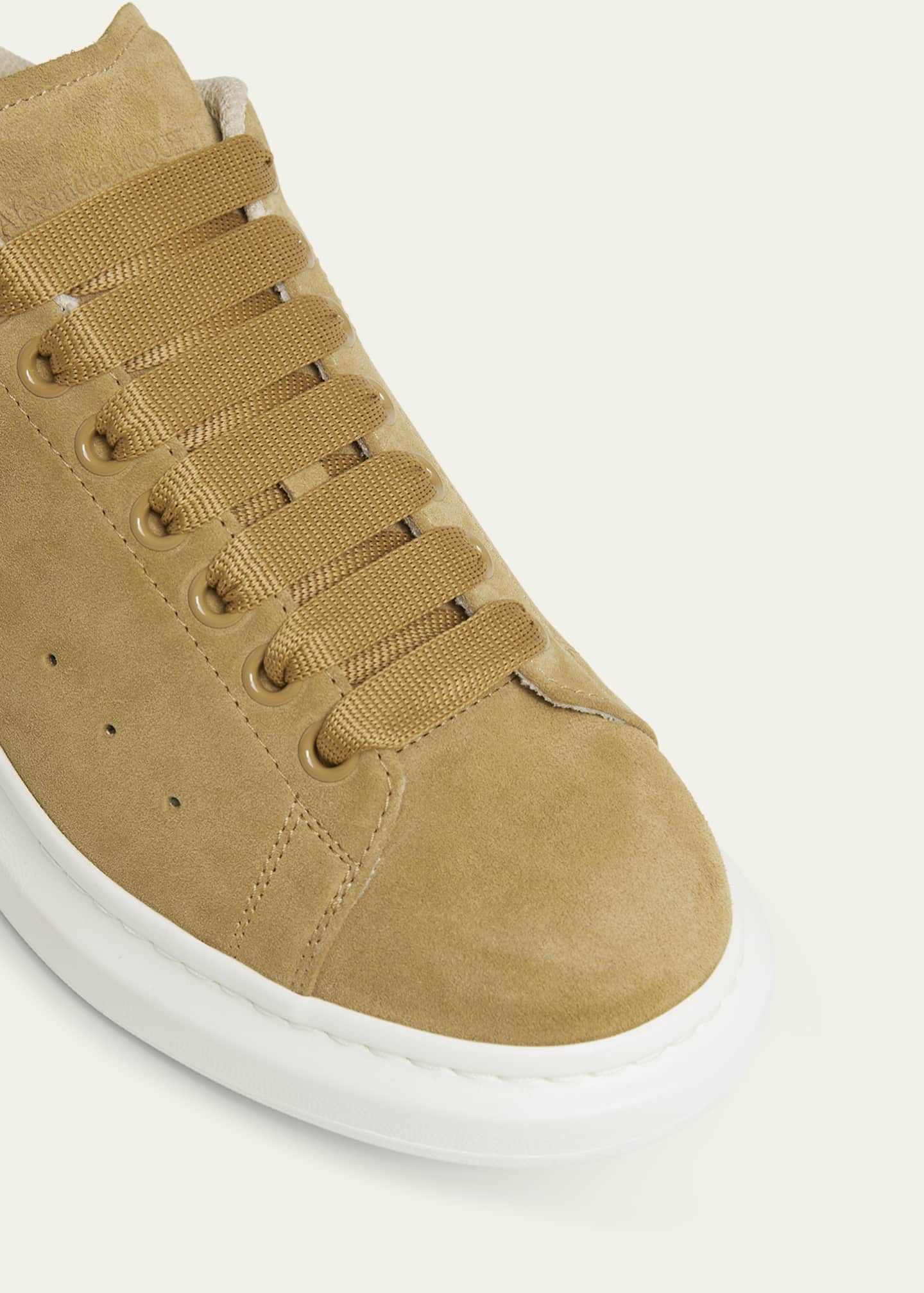 McQueen Men's Oversized Suede Low-Top Sneakers Image 5 of 5