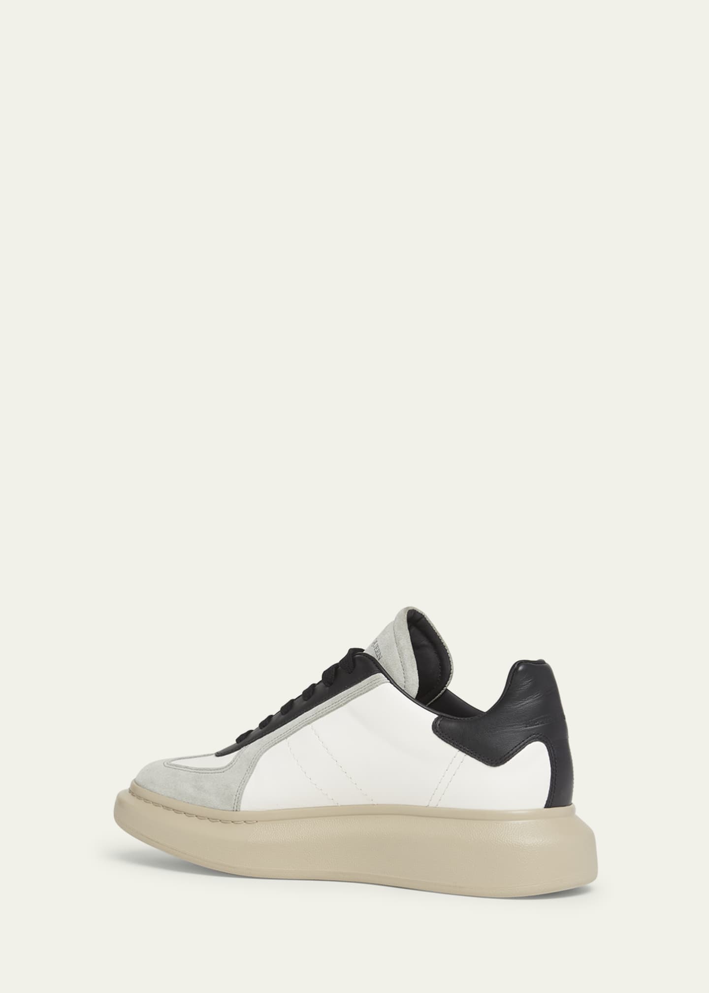McQueen Men's Retro Trainer Leather and Suede Sneakers Image 4 of 5