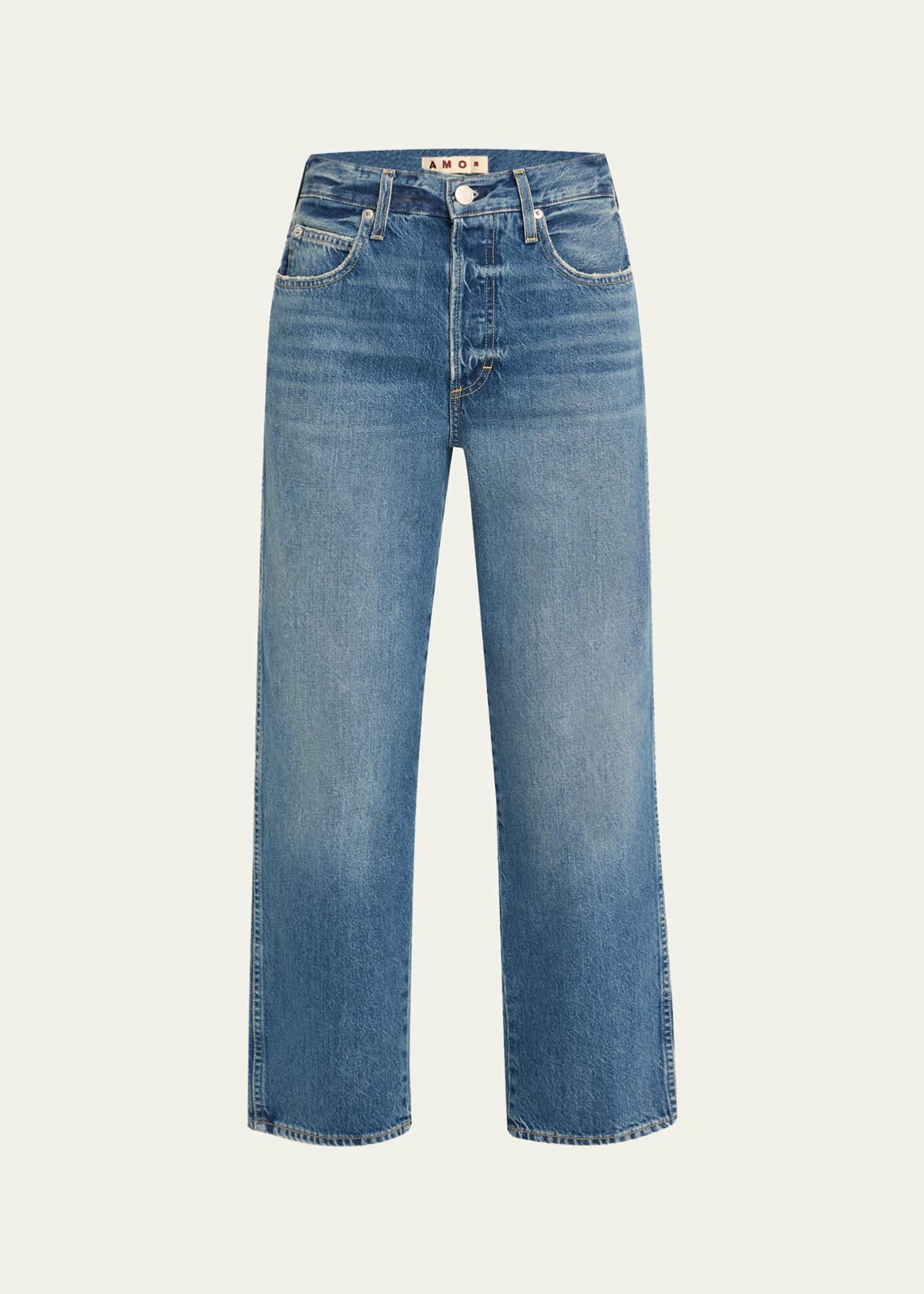 AMO Denim Hattie Straight Ankle Jeans Image 1 of 5