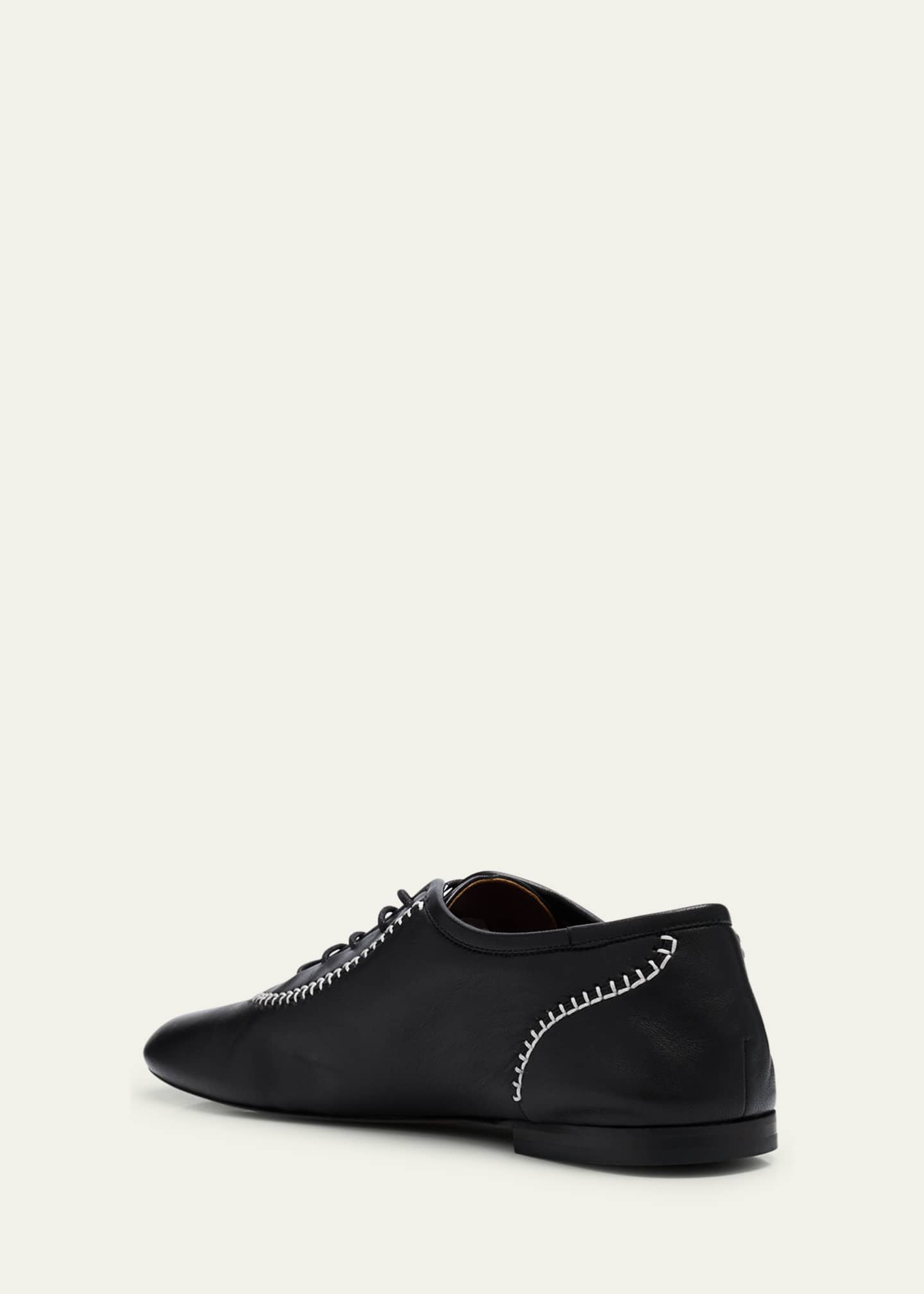 Wales Bonner Lambskin Stitch Lace-Up Loafers Image 2 of 4
