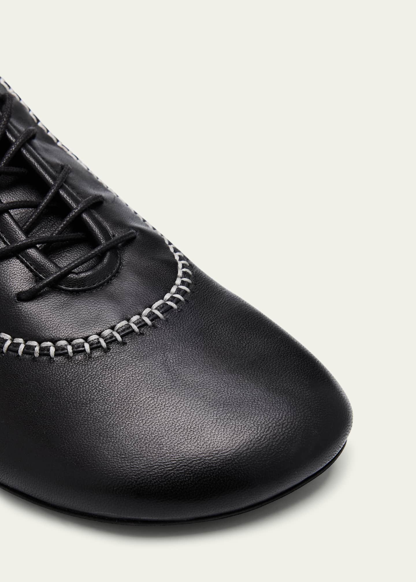 Wales Bonner Lambskin Stitch Lace-Up Loafers Image 3 of 4