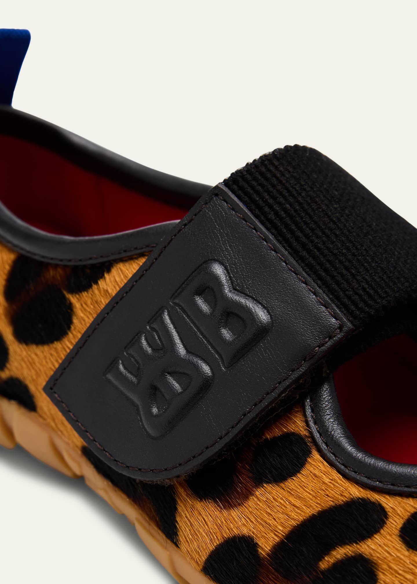 Wales Bonner Leopard Mary Jane Ballerina Sneakers Image 3 of 4