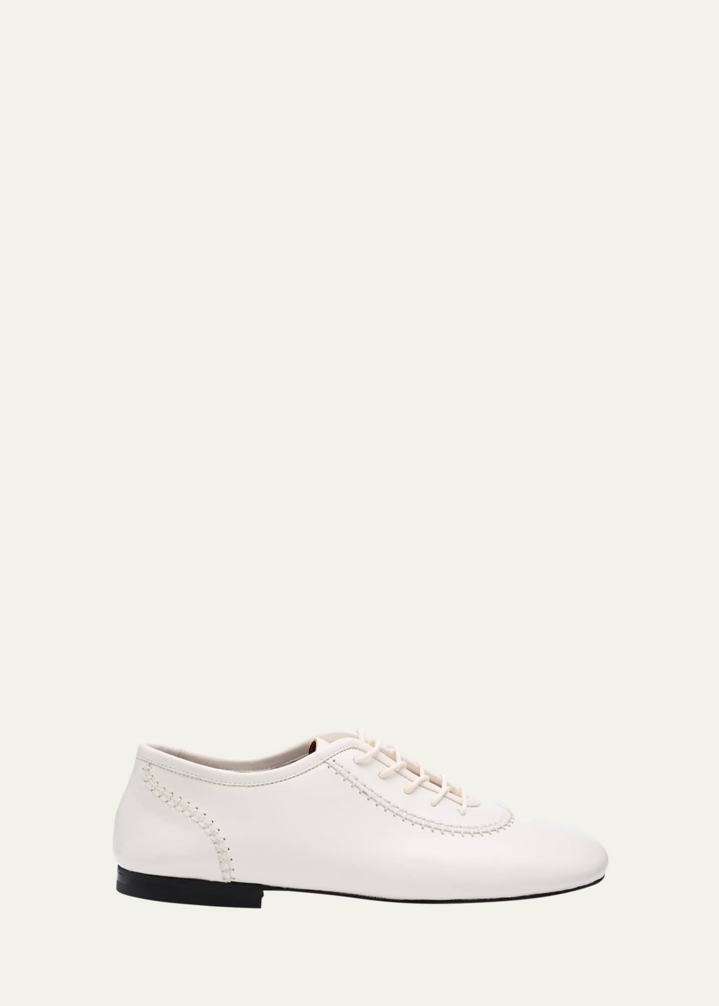 Wales Bonner Lambskin Stitch Lace-Up Loafers Image 1 of 4