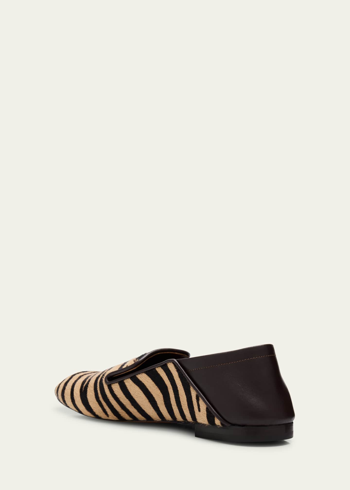 Wales Bonner Animal-Print Calf Hair Slipper Loafers Image 2 of 4