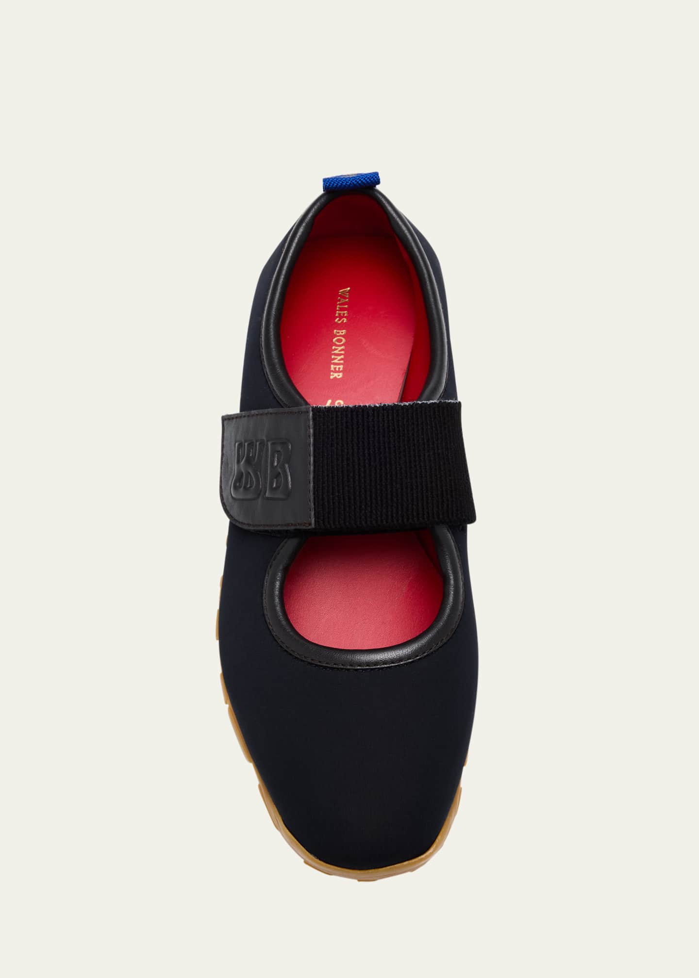 Wales Bonner Fabric Mary Jane Grip Sneakers Image 4 of 4