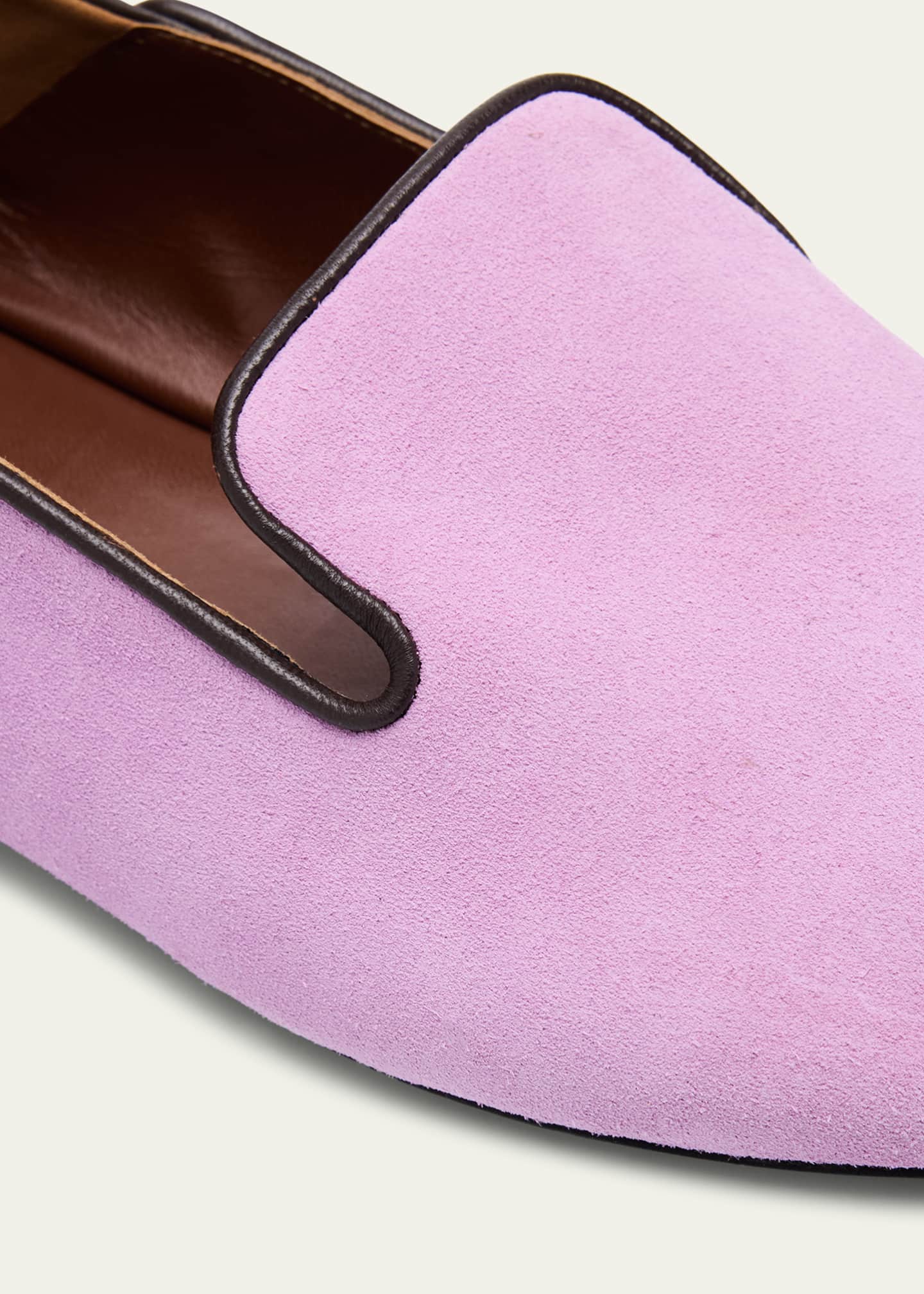 Wales Bonner Bicolor Mixed Leather Slip-On Loafers Image 3 of 4