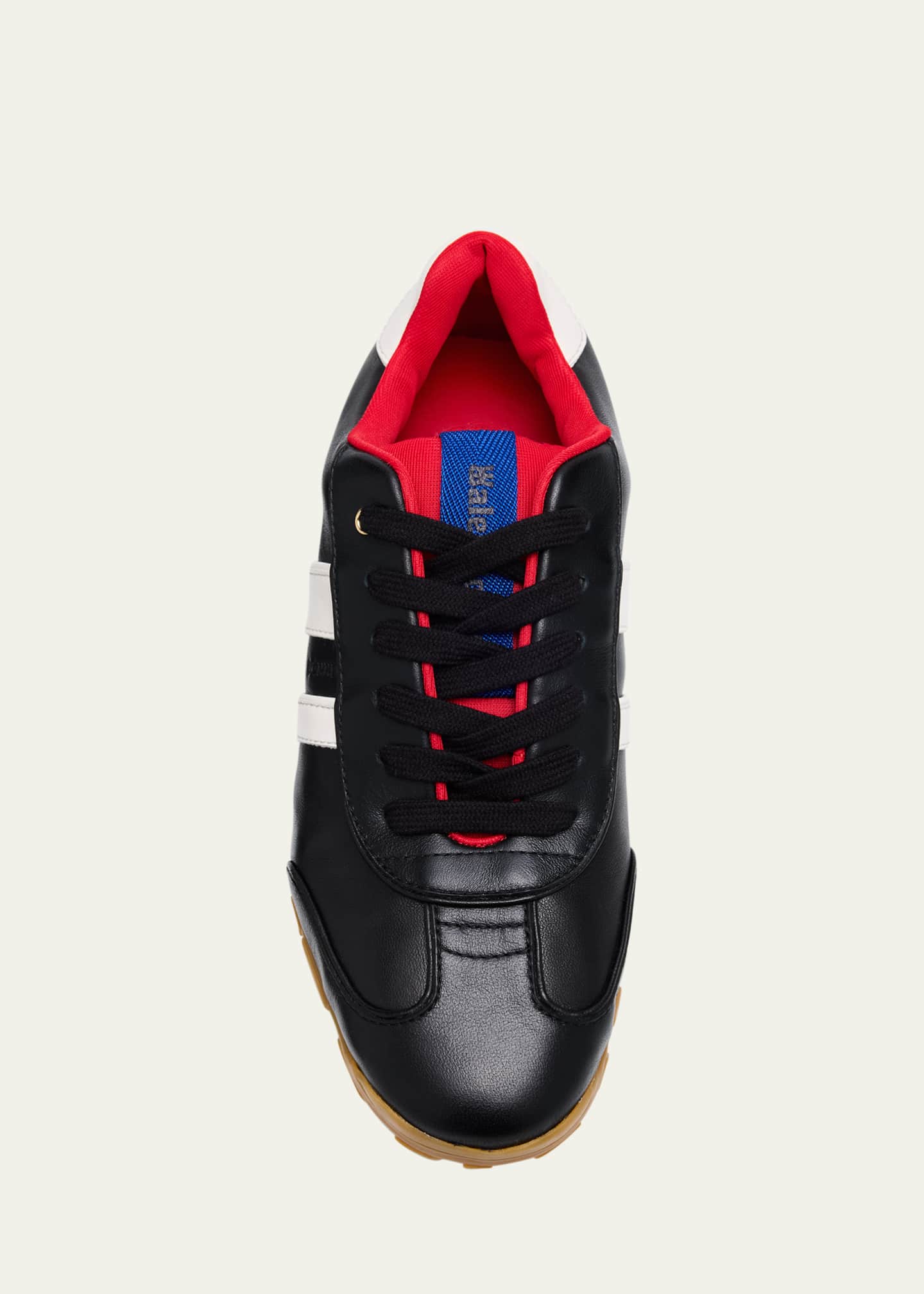 Wales Bonner Bicolor Leather Lace-Up Sneakers Image 4 of 4