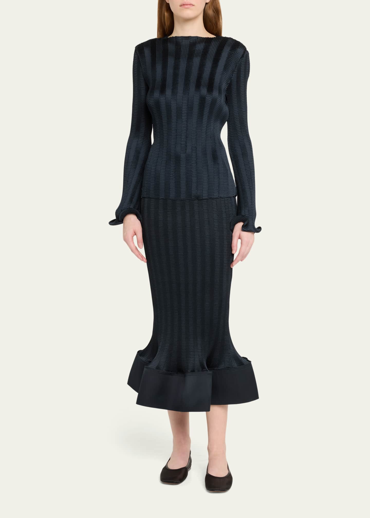 SIMKHAI Hollis Midi Skirt Image 2 of 5