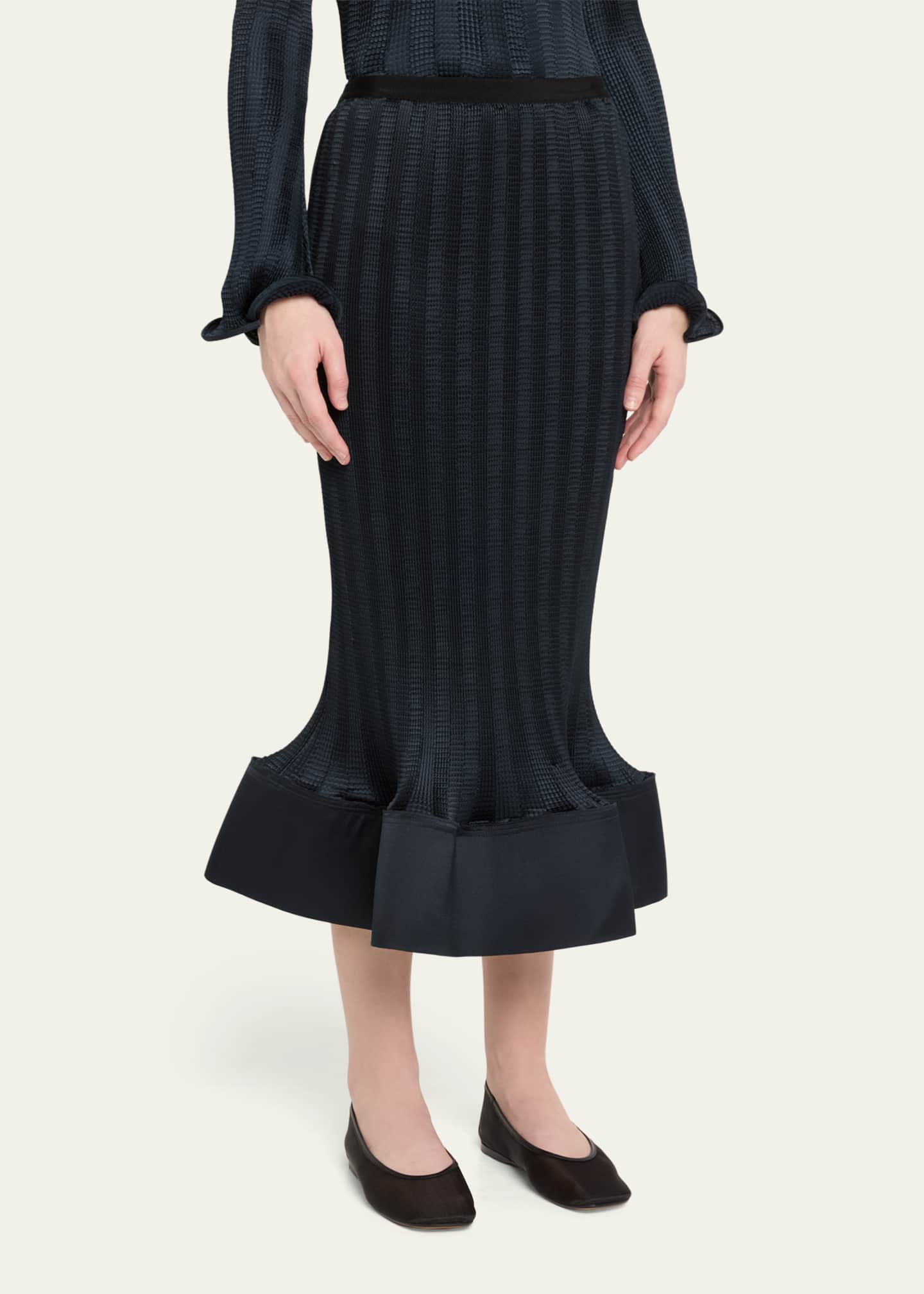 SIMKHAI Hollis Midi Skirt Image 4 of 5