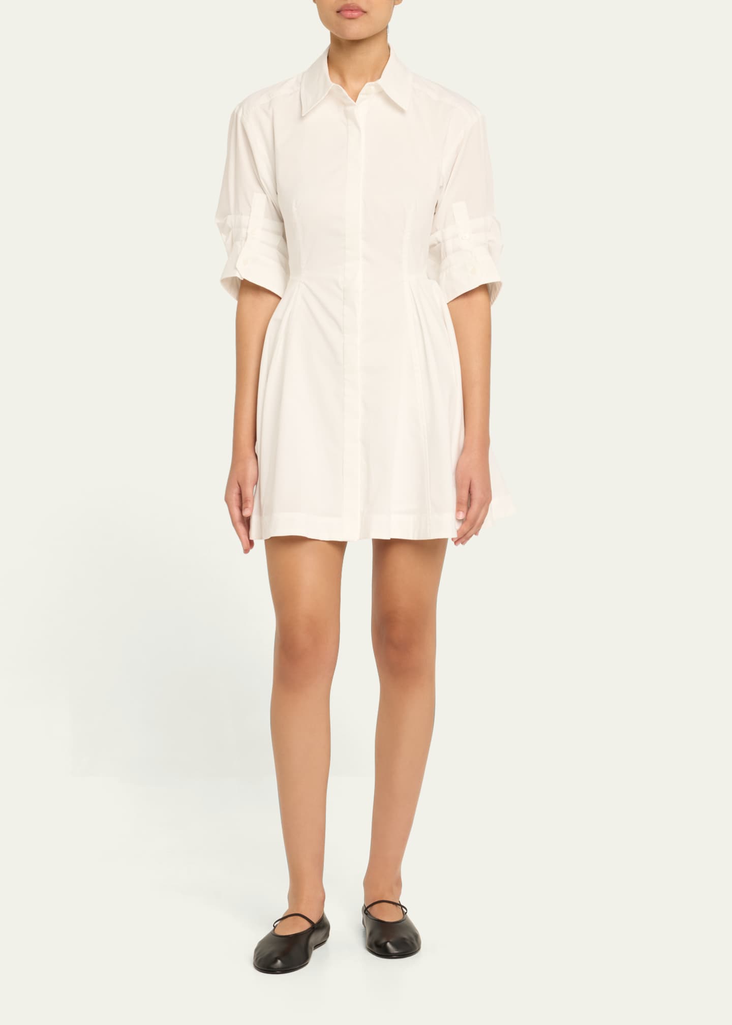 SIMKHAI Jazzie Short-Sleeve Mini Dress Image 2 of 5