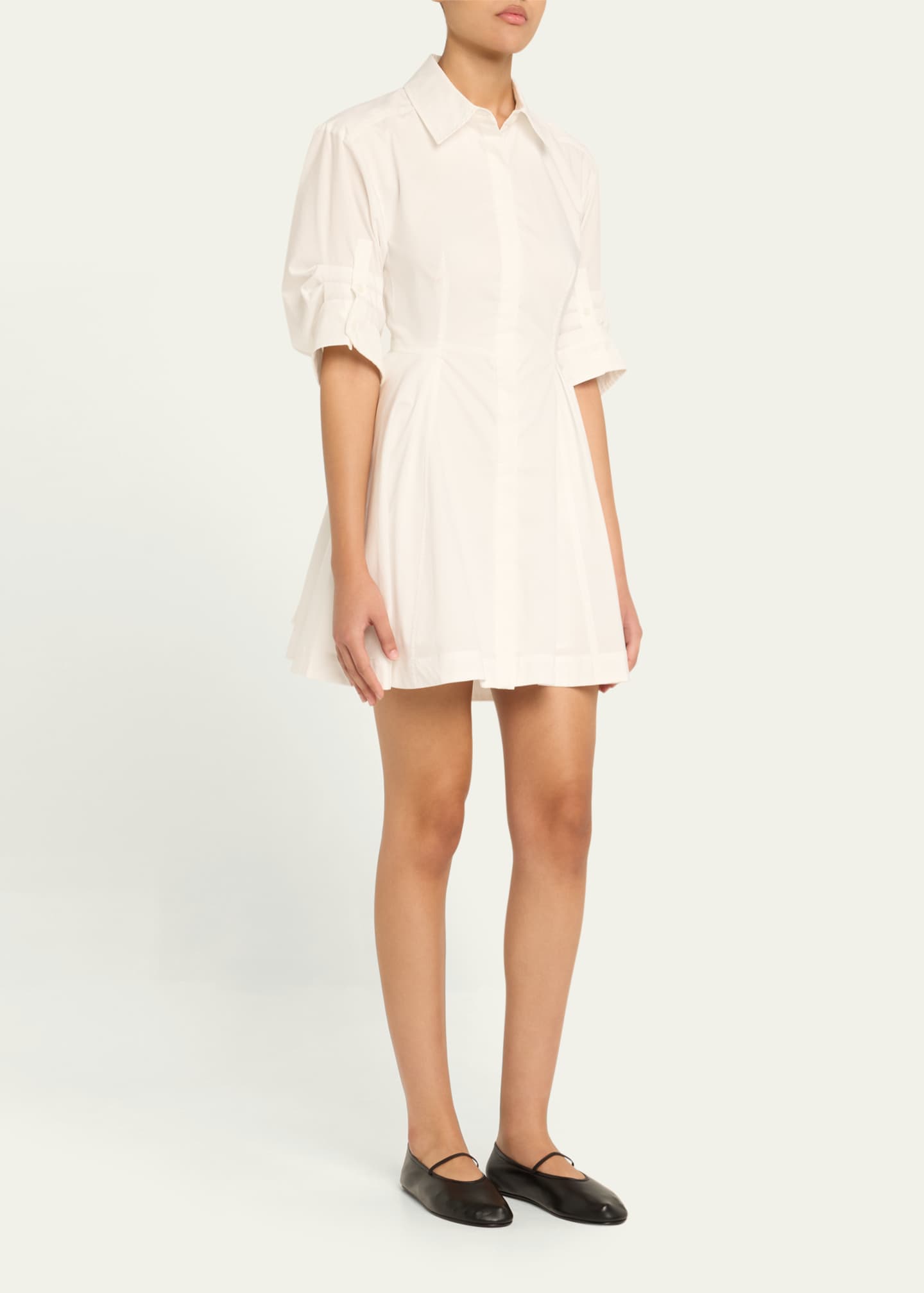 SIMKHAI Jazzie Short-Sleeve Mini Dress Image 4 of 5