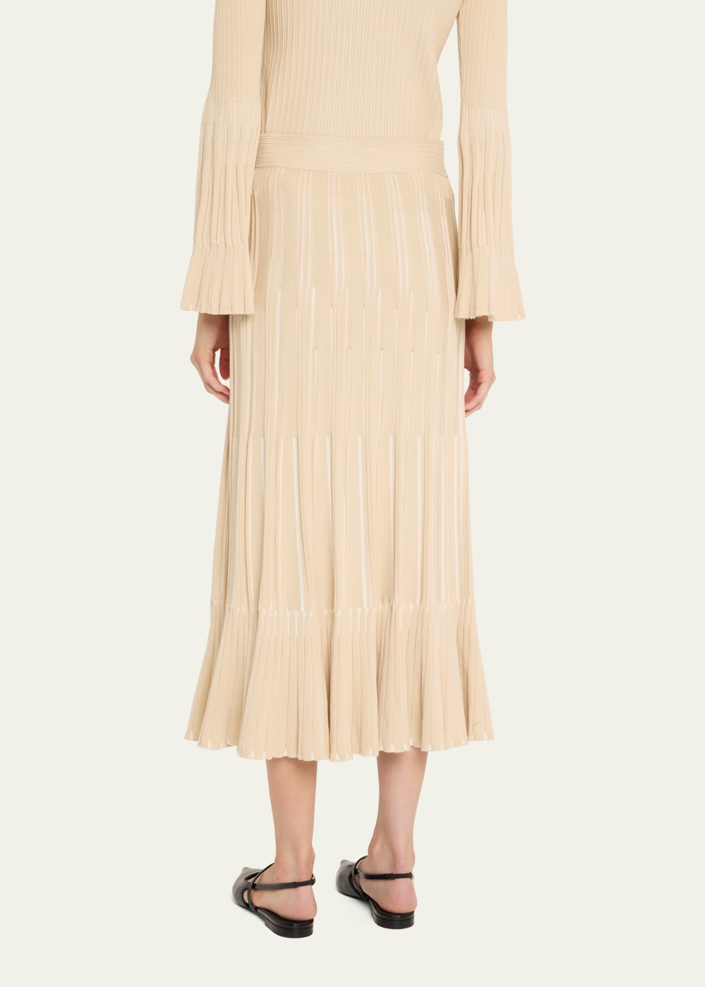 SIMKHAI Emerie Midi Skirt Image 3 of 5