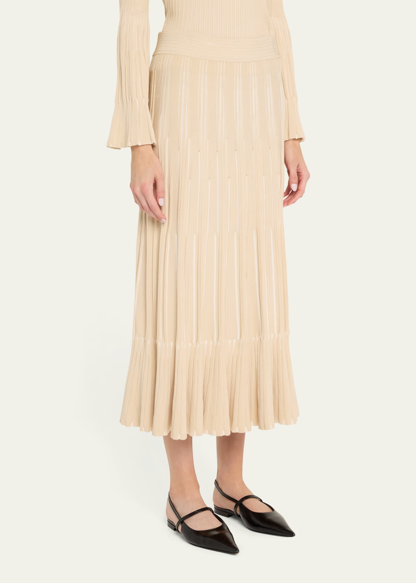 SIMKHAI Emerie Midi Skirt Image 4 of 5