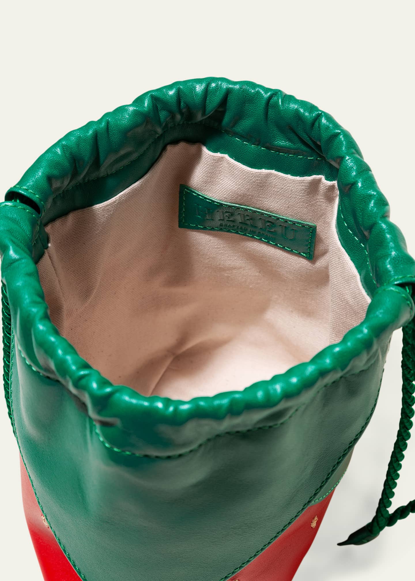 HEREU Duixa Strawberry Leather Top-Handle Bag Image 3 of 4