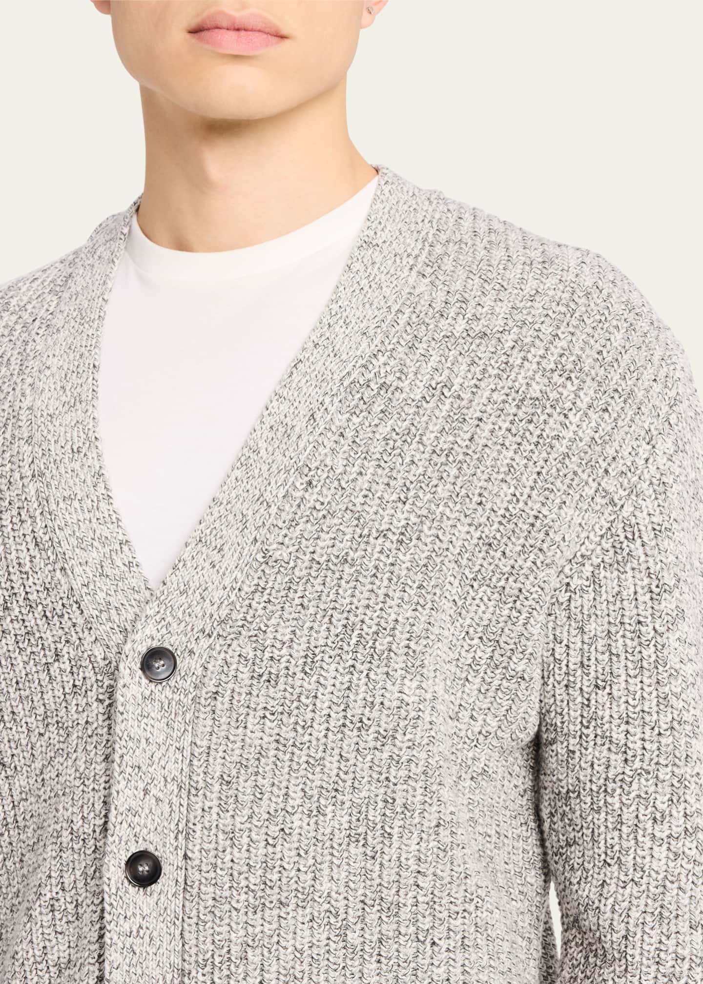 Officine Generale Men's Miles Heathered Cardigan Image 5 of 5