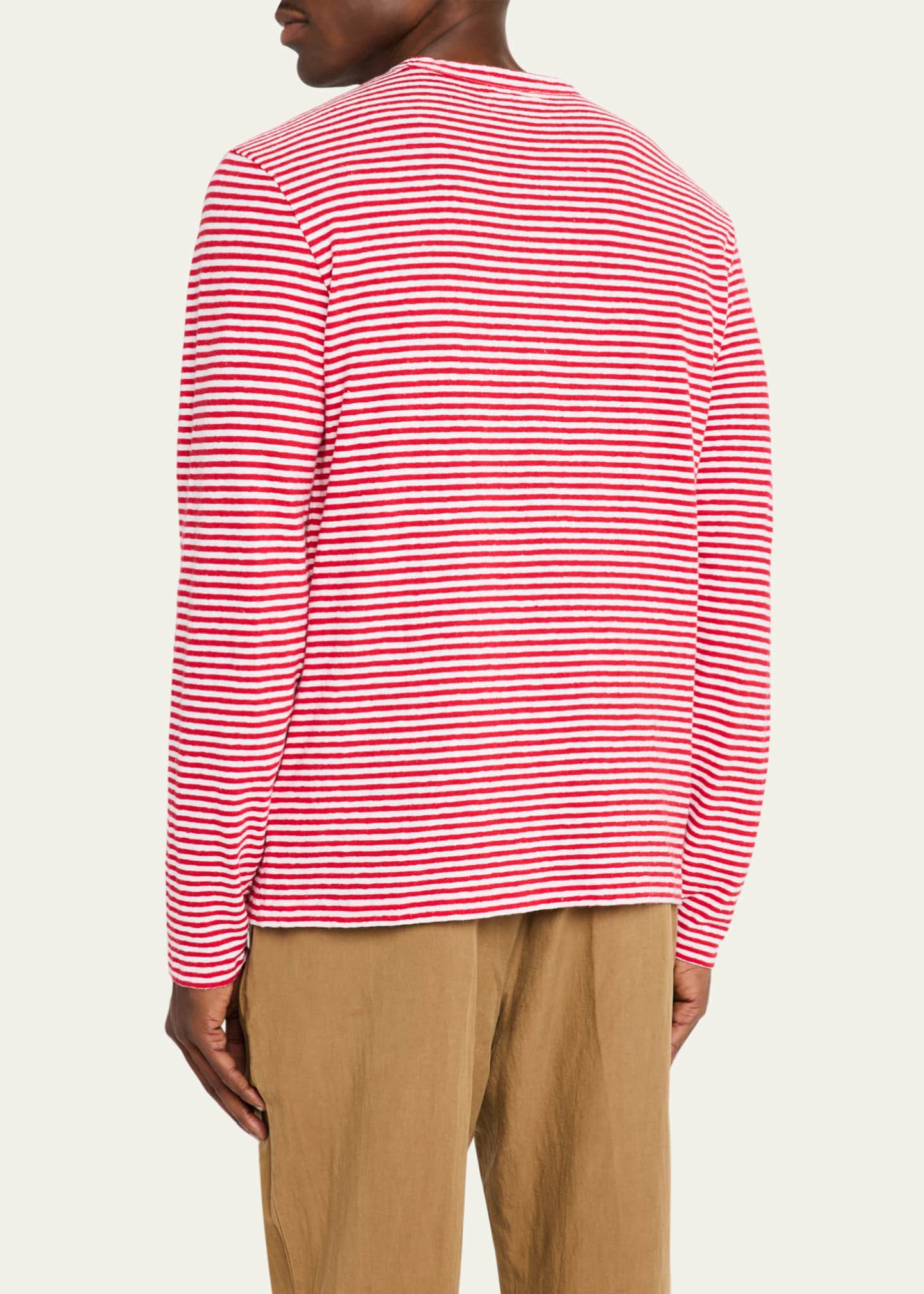 Officine Generale Men's Sailor Striped Jersey T-Shirt Image 3 of 5