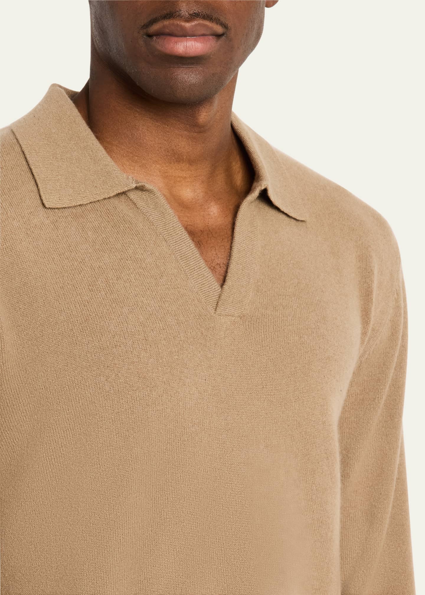Men's Simone Cashmere Polo Sweater - Thumbnail 5