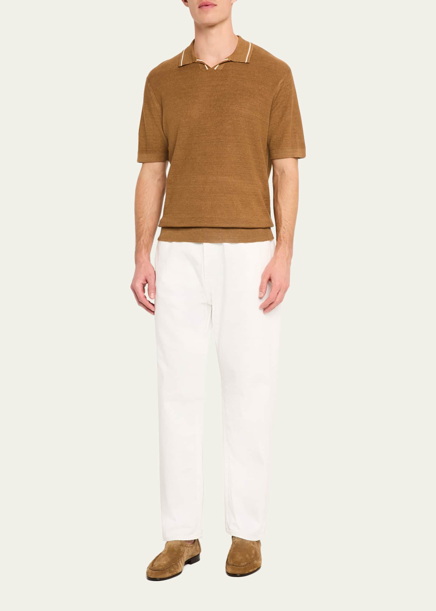 Officine Generale Men's Vintage Straight-Leg Jeans Image 2 of 5