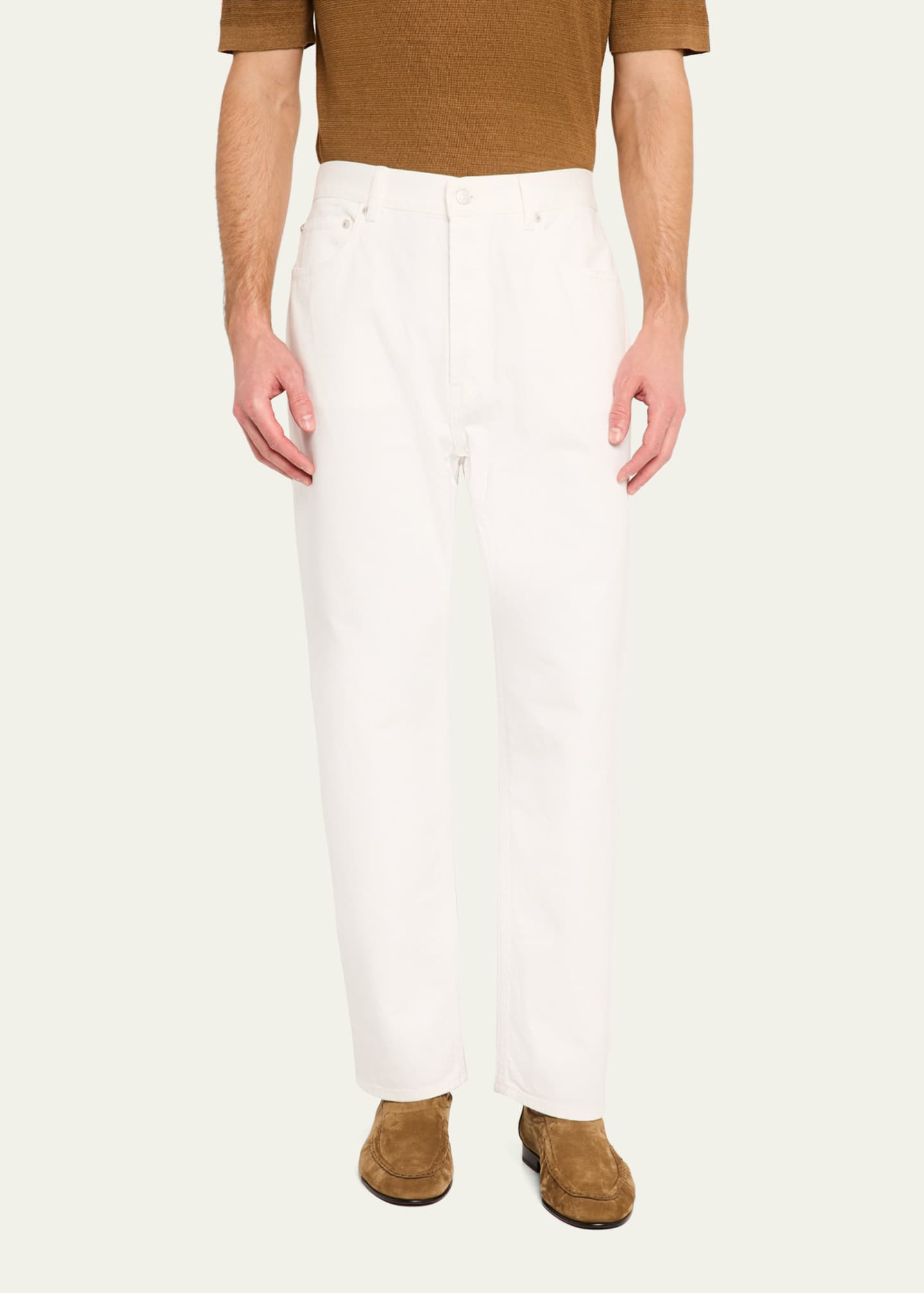 Officine Generale Men's Vintage Straight-Leg Jeans Image 4 of 5