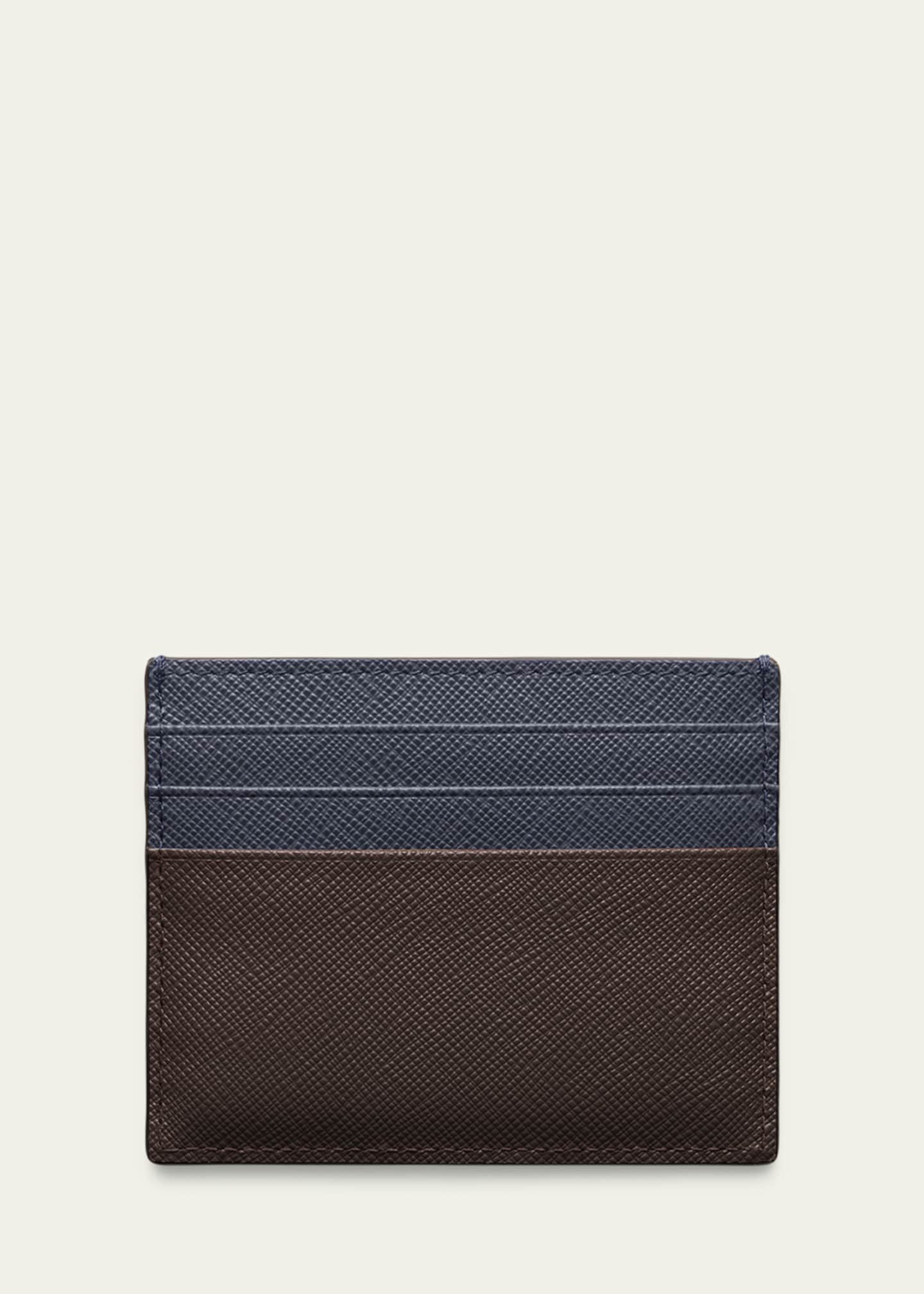 Prada Men's Saffiano Leather Card Holder Image 2 of 2
