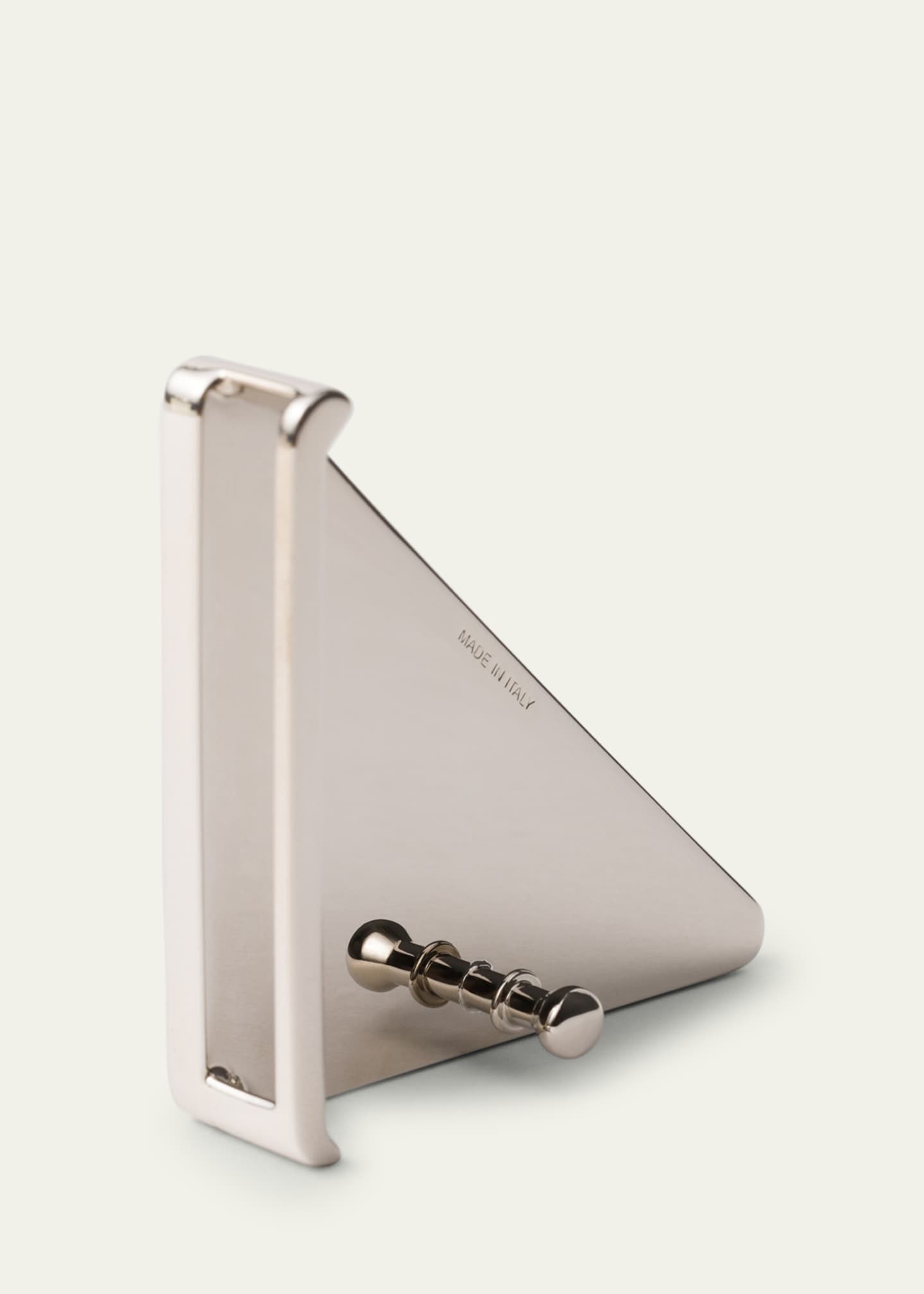 Prada Men's Suede Triangle Logo Belt Buckle Image 3 of 3