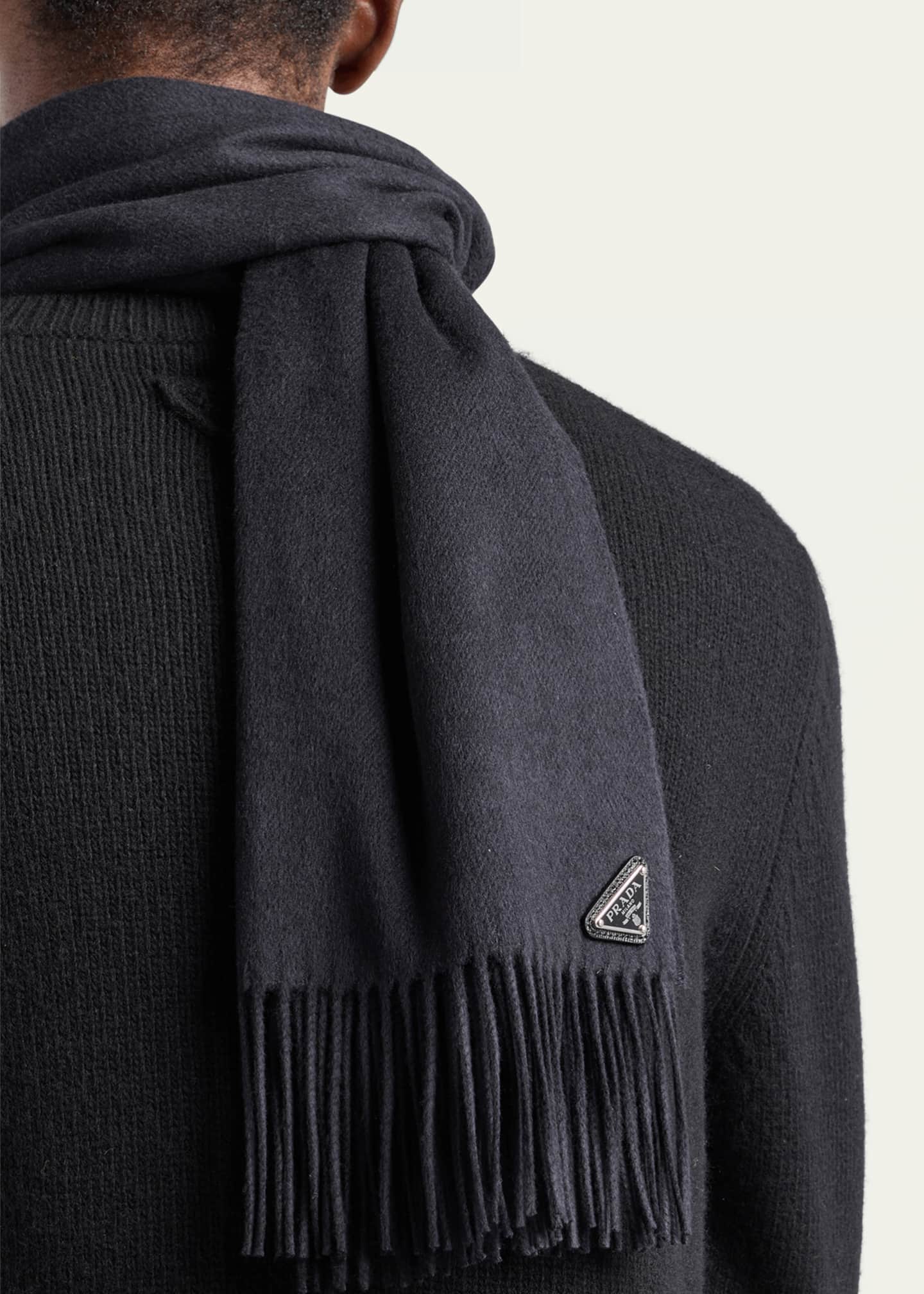 Prada Men's Cashmere and Silk Scarf - Bergdorf Goodman