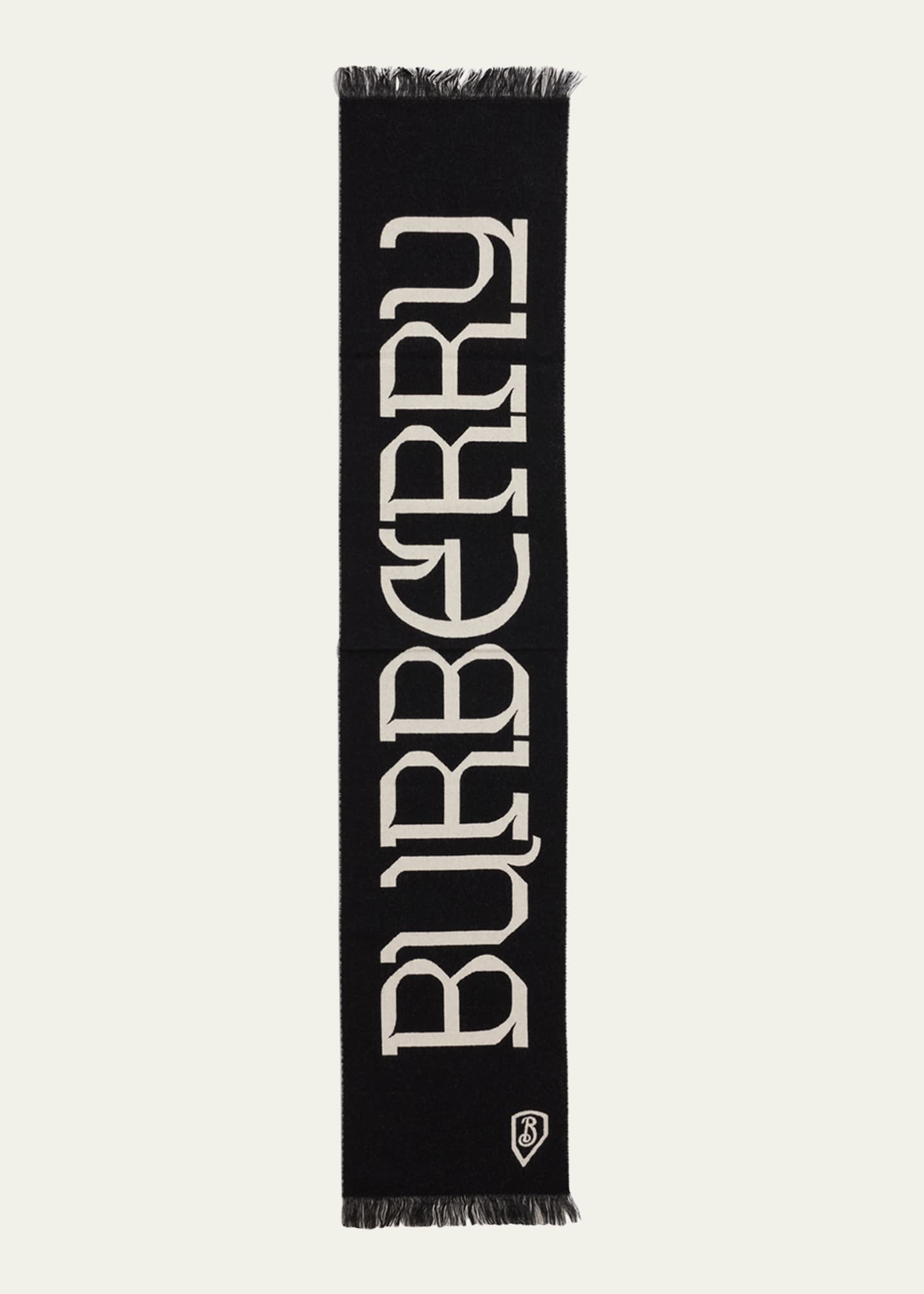 Burberry Men's Wool Logo Scarf Image 5 of 5